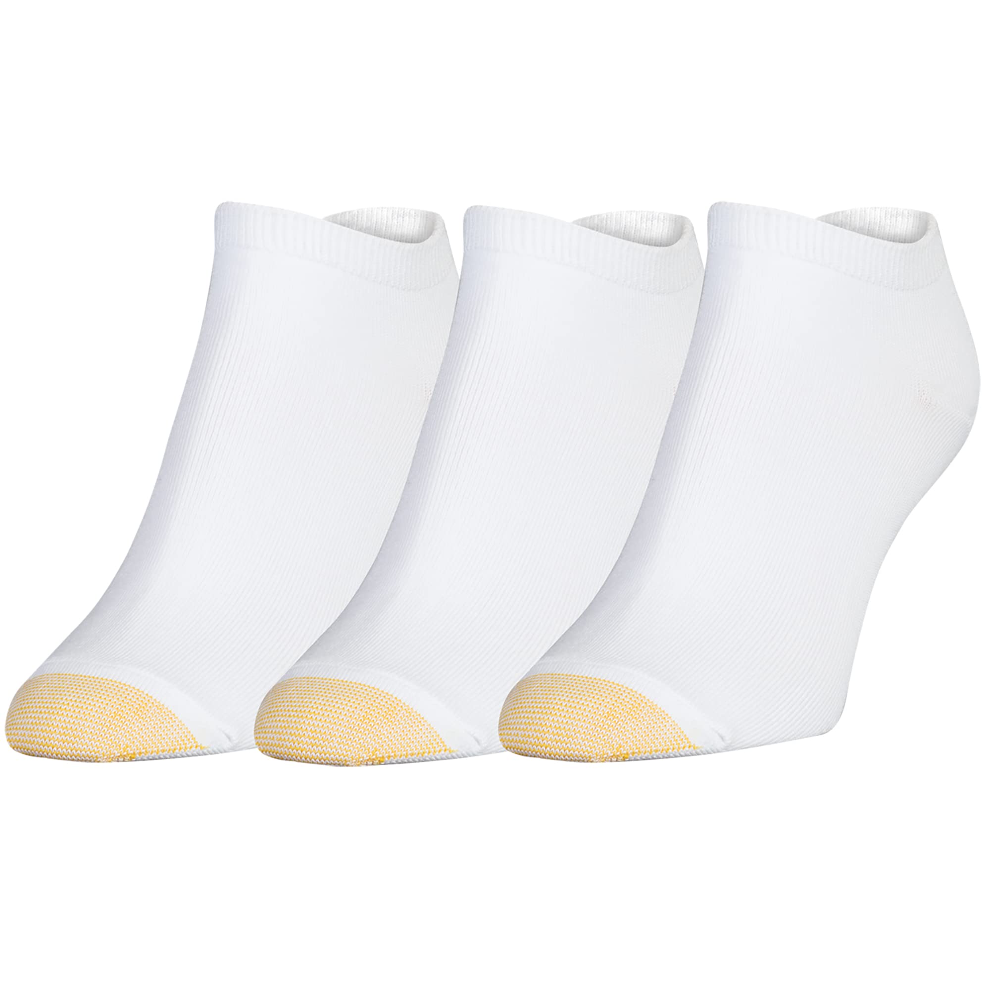 GOLDTOE Women's No Show Socks 3 Pack - Invisible Low Cut Socks for Sneakers & Flats | Breathable Comfort for Everyday Wear