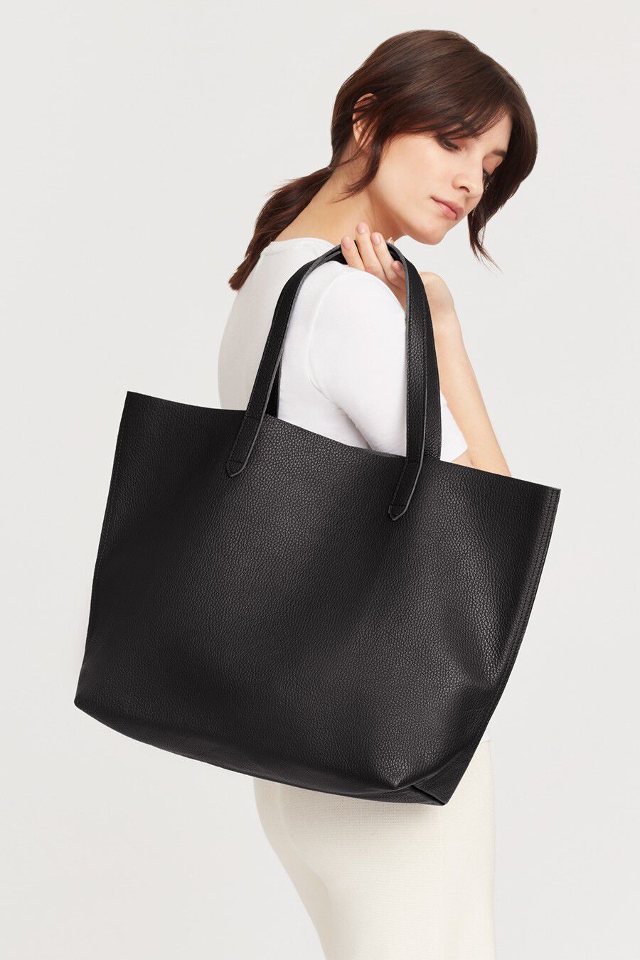 Stylish Classic Leather Tote Bag for Women - Durable Genuine Leather Handbag with Spacious Interior - Perfect for Work, Travel & Everyday Use