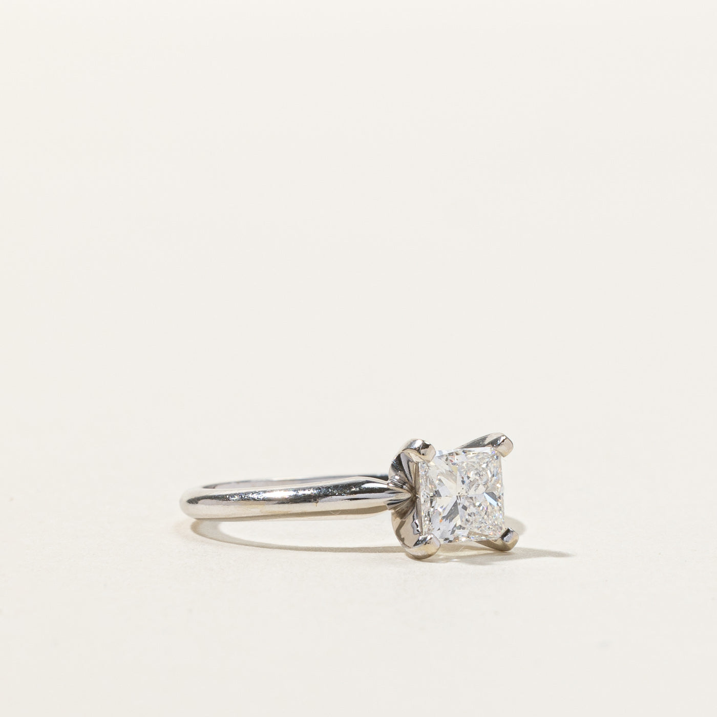 Solitaire Princess Diamond Engagement Ring - 0.75ct SI2/I1 H/I Color | Size 3.75 | Wedding Proposal, Anniversary Gift, Bridal Jewelry