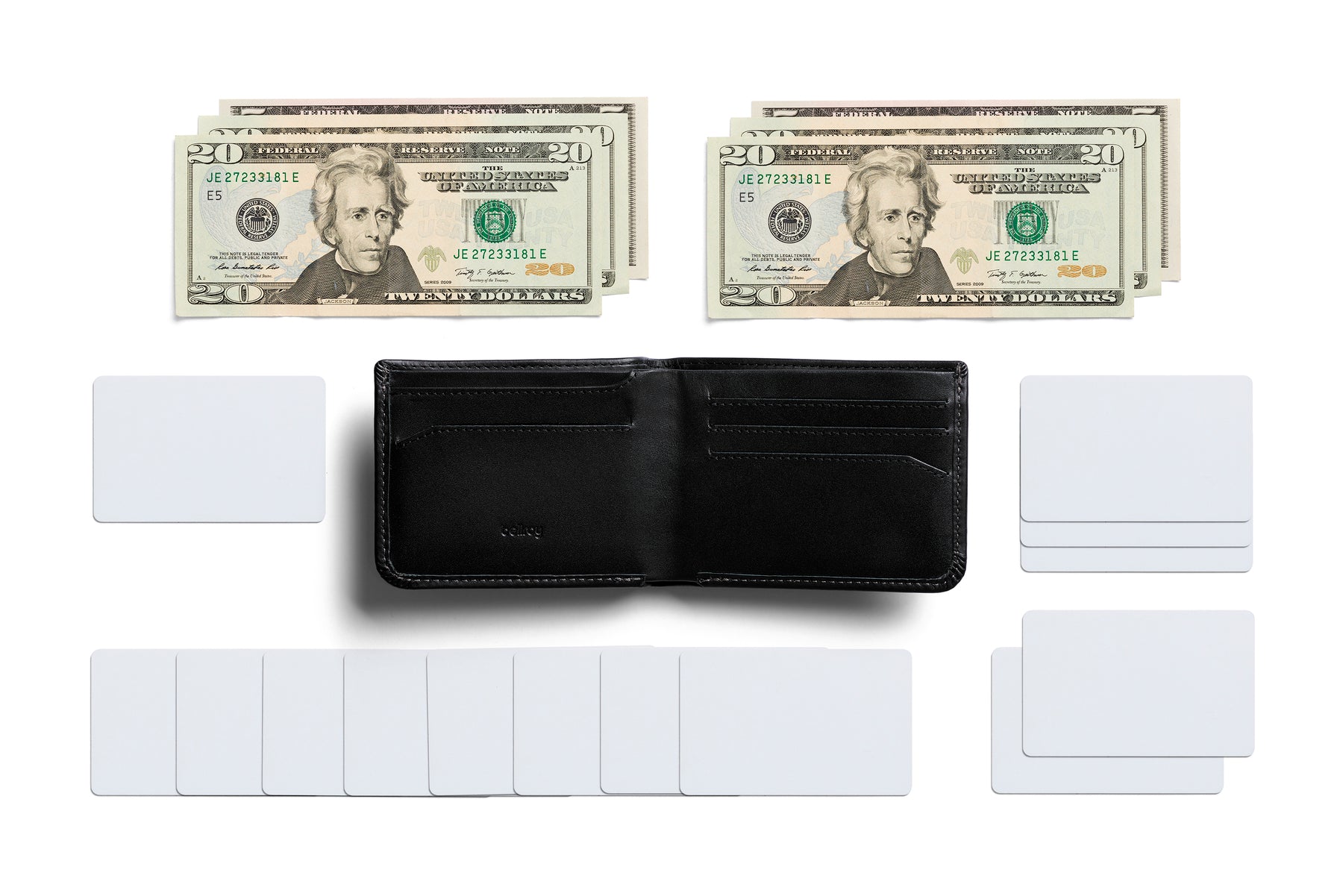 Bellroy Hide & Seek Wallet - Slim RFID Blocking Leather Wallet for Men | Perfect for Everyday Carry, Travel & Minimalist Lifestyle