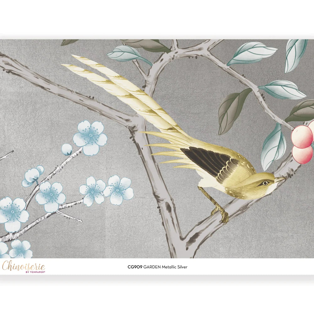 Self-Adhesive Garden Wall Mural - Easy Peel & Stick Wallpaper for Home Decor, Living Room, Bedroom & Nursery - Nature Inspired Botanical Design for Indoor Walls