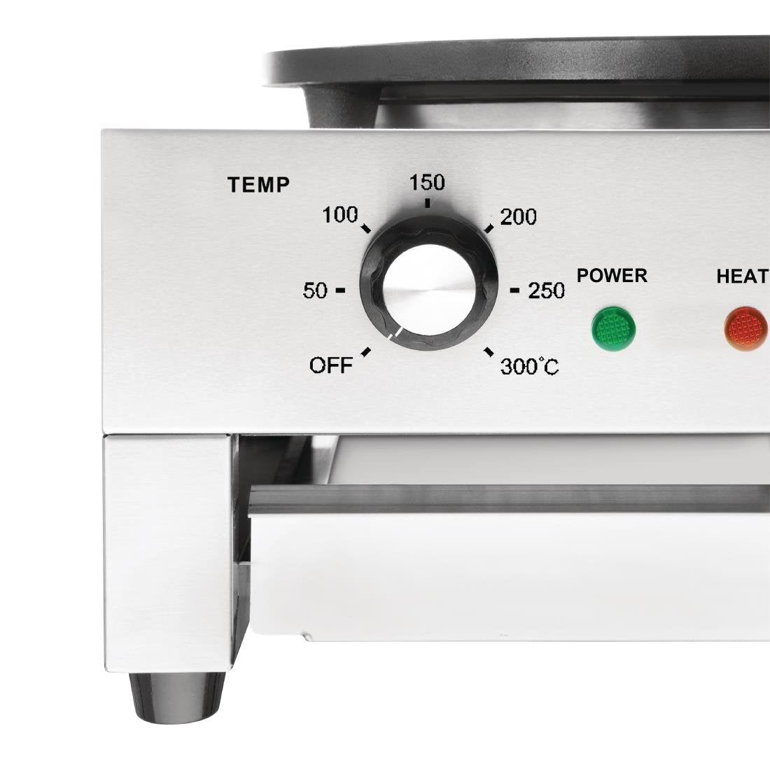 Apuro 3kW Electric Crepe Maker - Non-Stick Pancake Griddle for Home & Commercial Use - Perfect for Breakfast, Desserts, and Catering Events