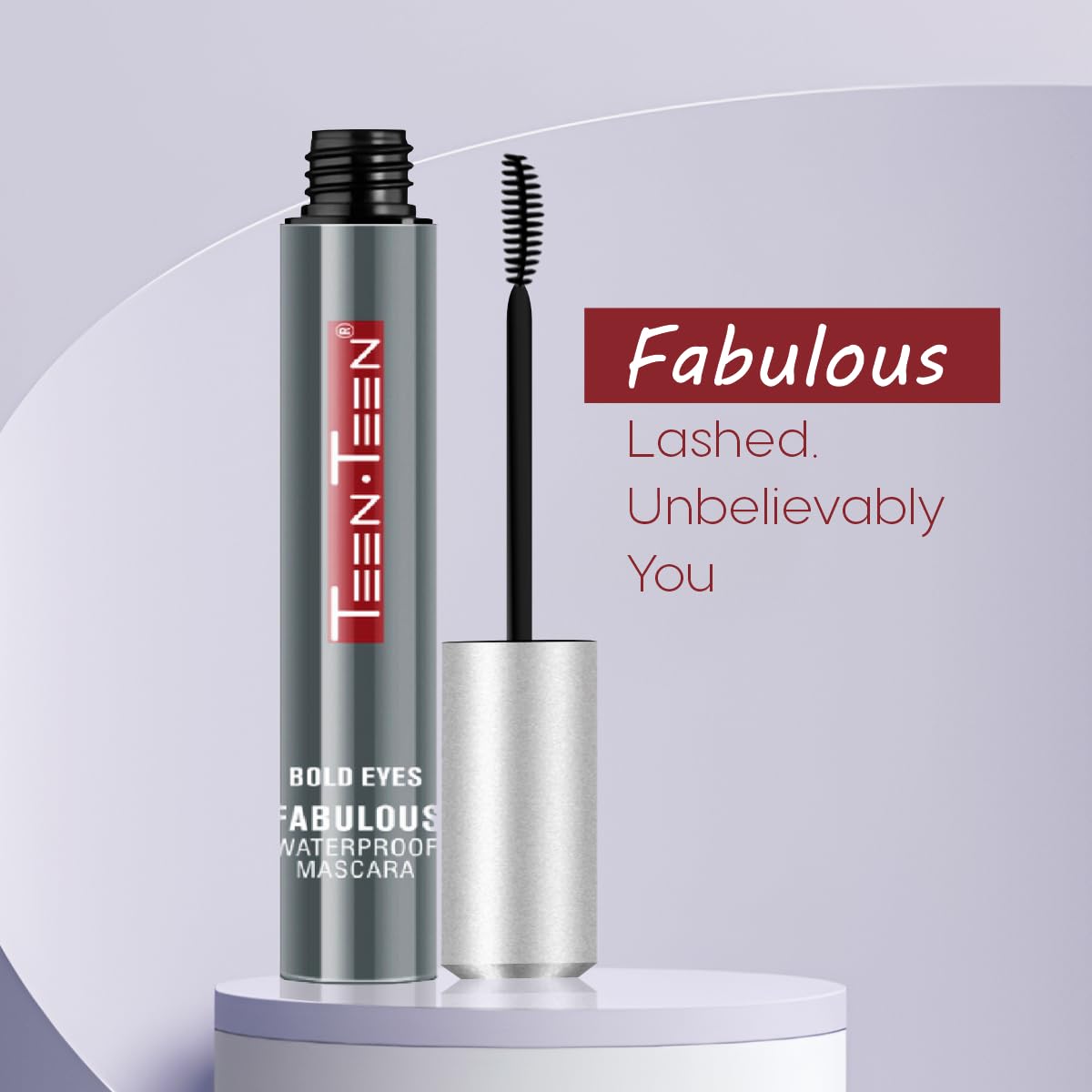TEEN.TEEN Bold Eyes Fabulous Waterproof Mascara - Black | 8ml Volumizing & Lengthening Mascara | Long Lasting Smudge Proof | Pack of 1 | Perfect for Daily Wear, Night Out & Special Occasions