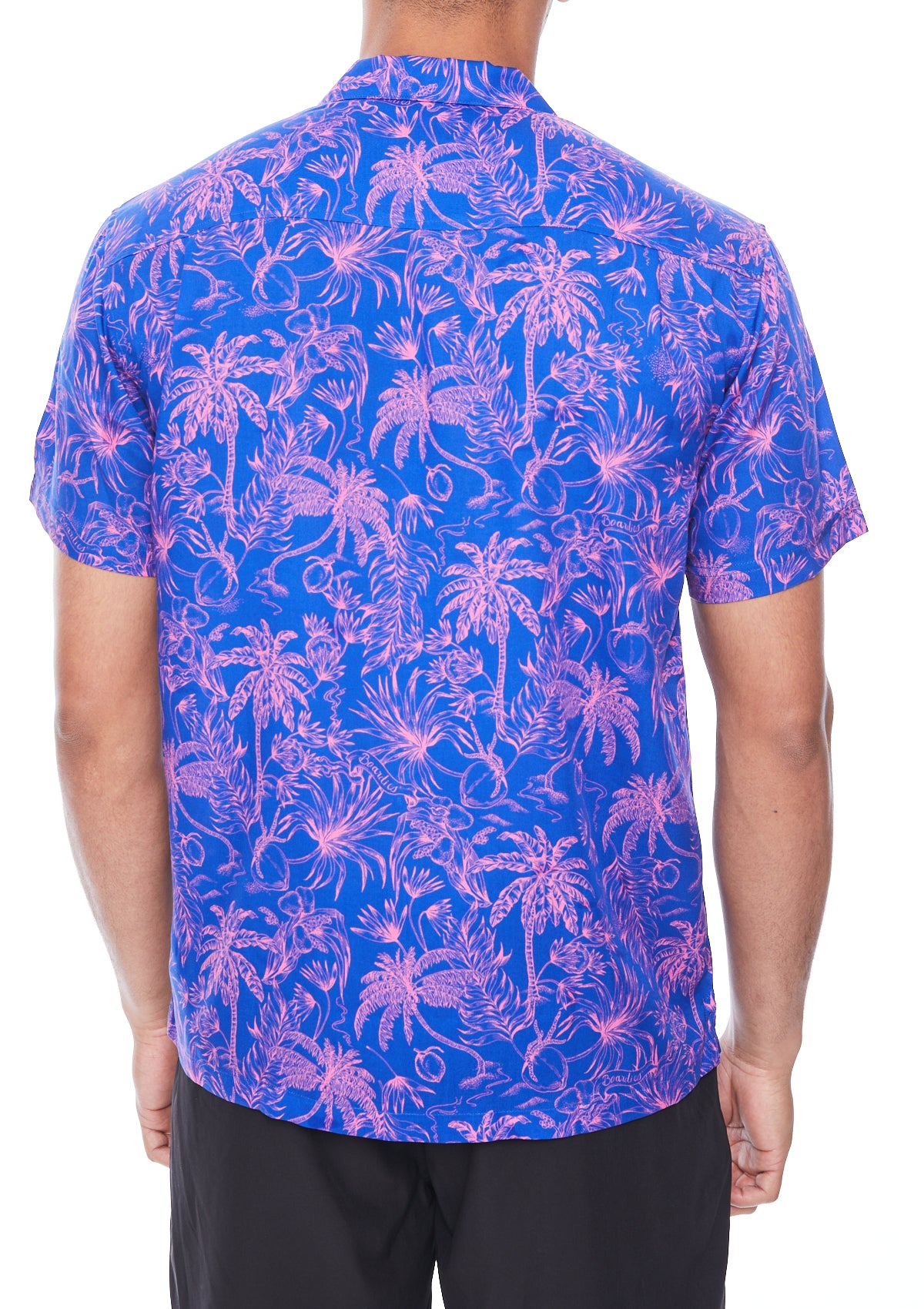 Stylish Palms Shirt for Men & Women - Tropical Print Casual Button Down Shirt - Perfect for Beach Vacations, Summer Parties & Outdoor Adventures