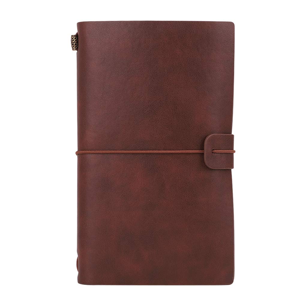Premium A6 Leather Travelers Notebook - Blank Sketchbook & Journal for Artists, Writers, Students | Perfect for Travel Diary, Creative Sketching, Note Taking & Journaling