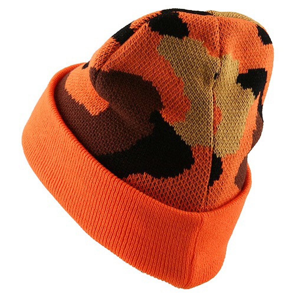 e4Hats.com Camouflage Cuff Knit Beanie - Warm Winter Hat for Men & Women - Perfect for Hunting, Outdoor Activities & Cold Weather Fashion