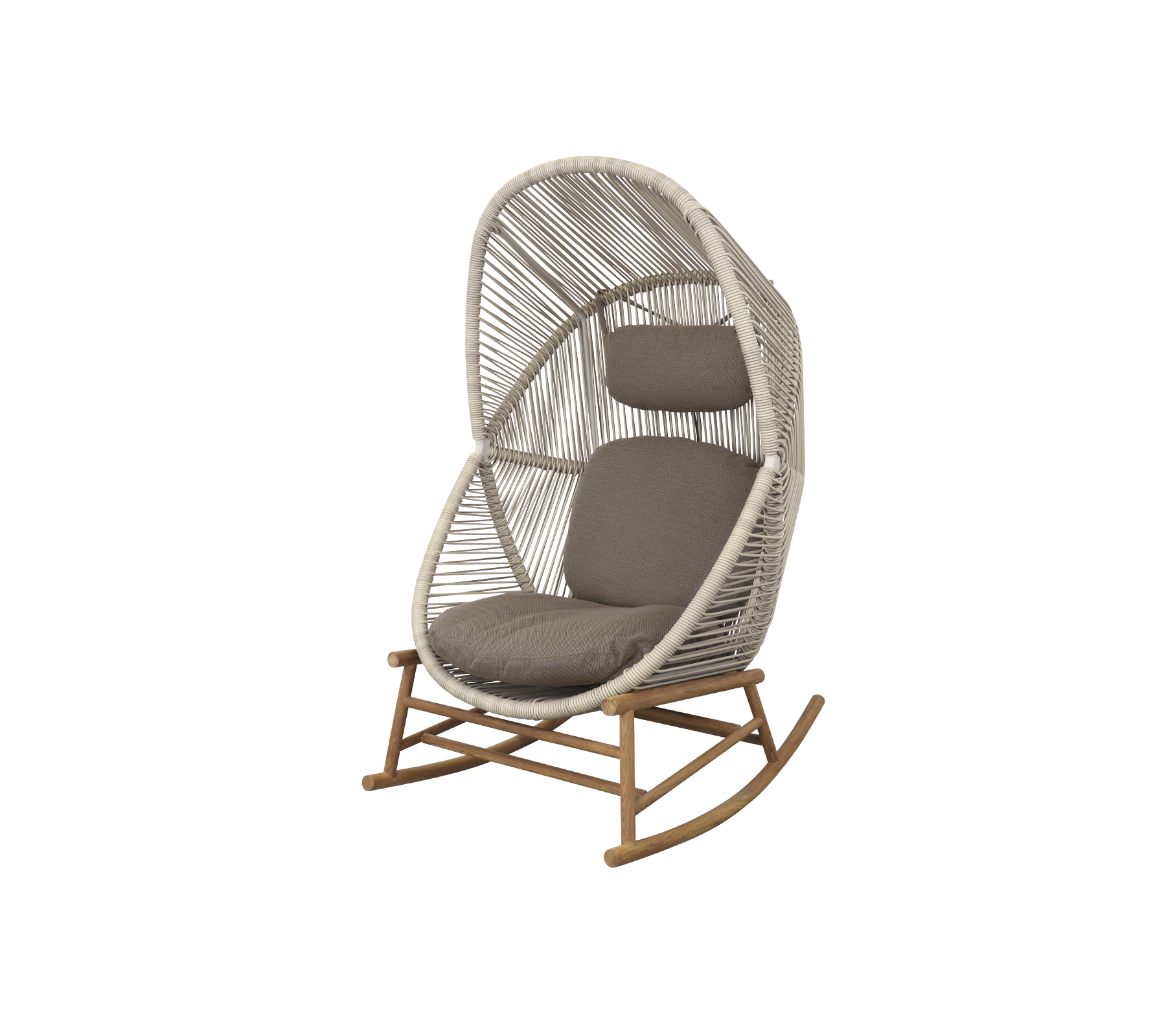 Hive Rocking Chair - Modern Wooden Rocker for Nursery, Living Room & Patio - Comfortable & Stylish Home Decor