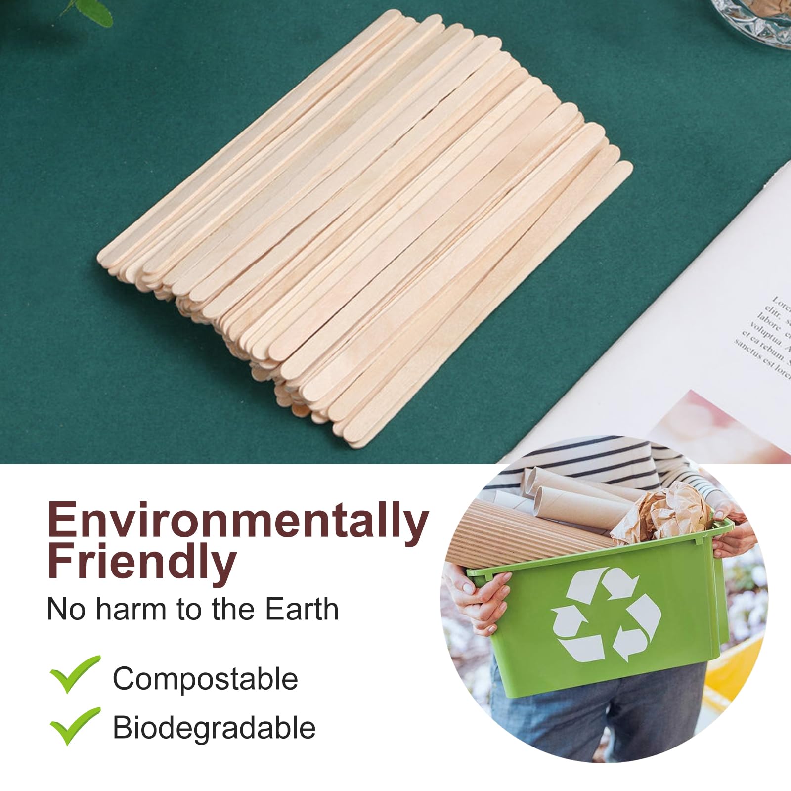 Natural Birch Wooden Coffee Stirrers 5.5
