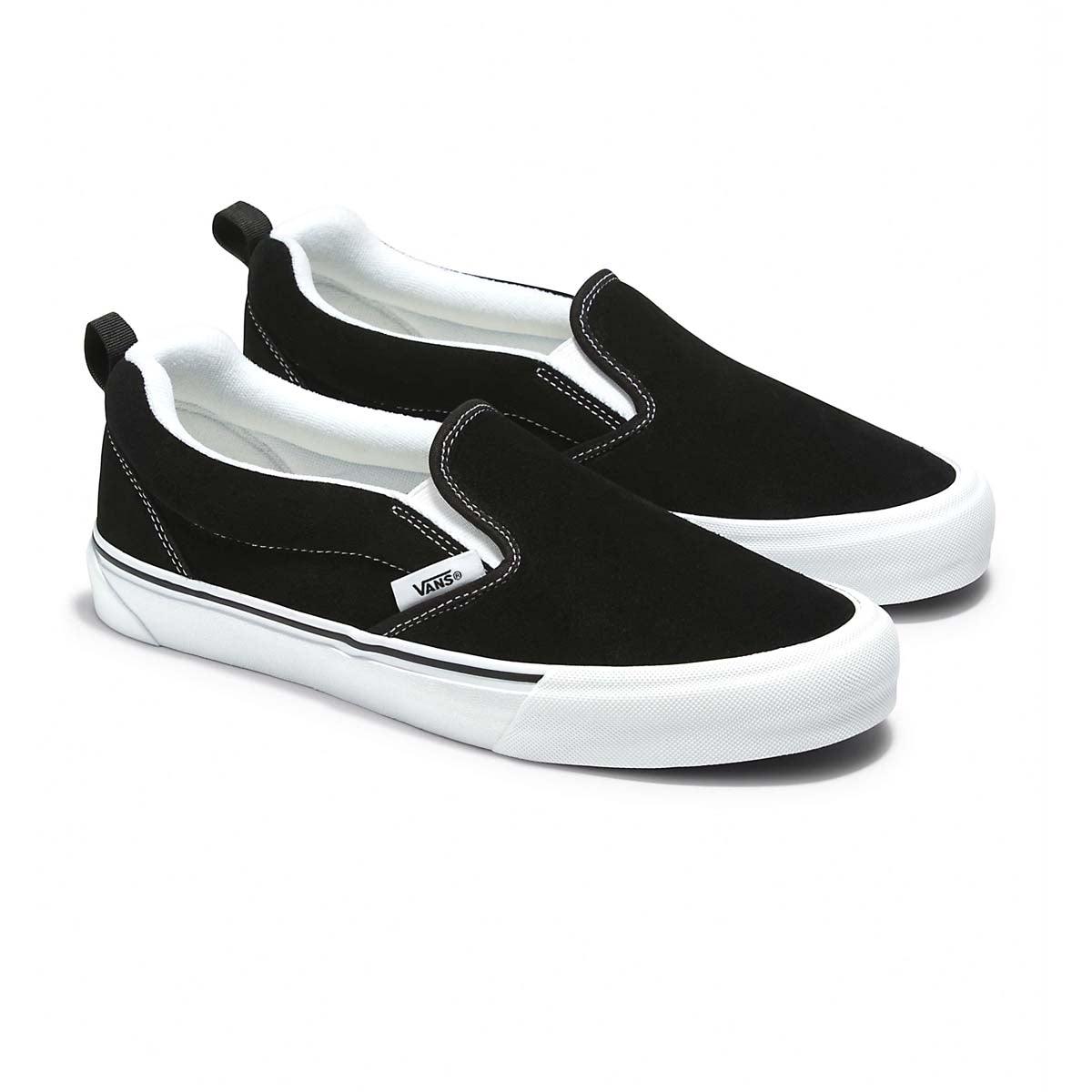 Knu Slip 'Black True White' - Comfortable & Stylish Slip-On Shoes for Men & Women - Perfect for Casual Wear, Work, and Everyday Use