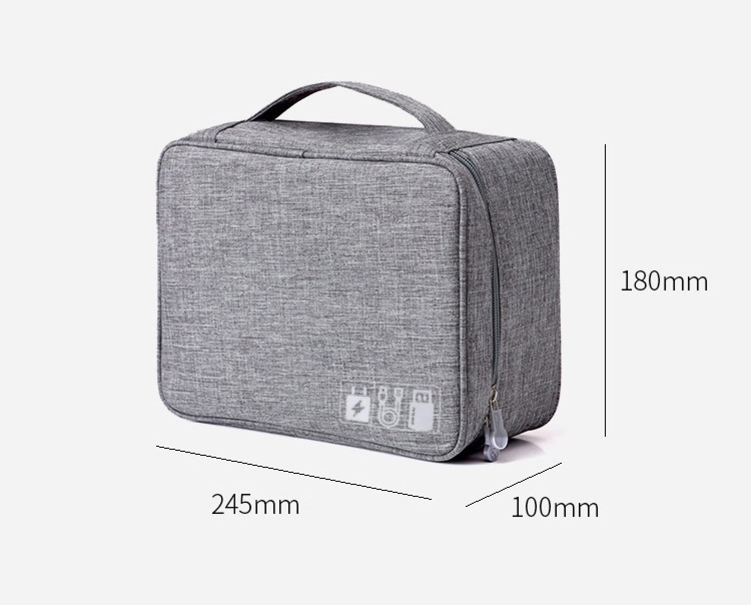 Waterproof Electronic Cable Organizer Bag - Multi-Function Storage for Cables, Chargers, Controllers & Hard Drives - Travel Case for Electronics Accessories | Perfect for Travel, Office & Home Organization