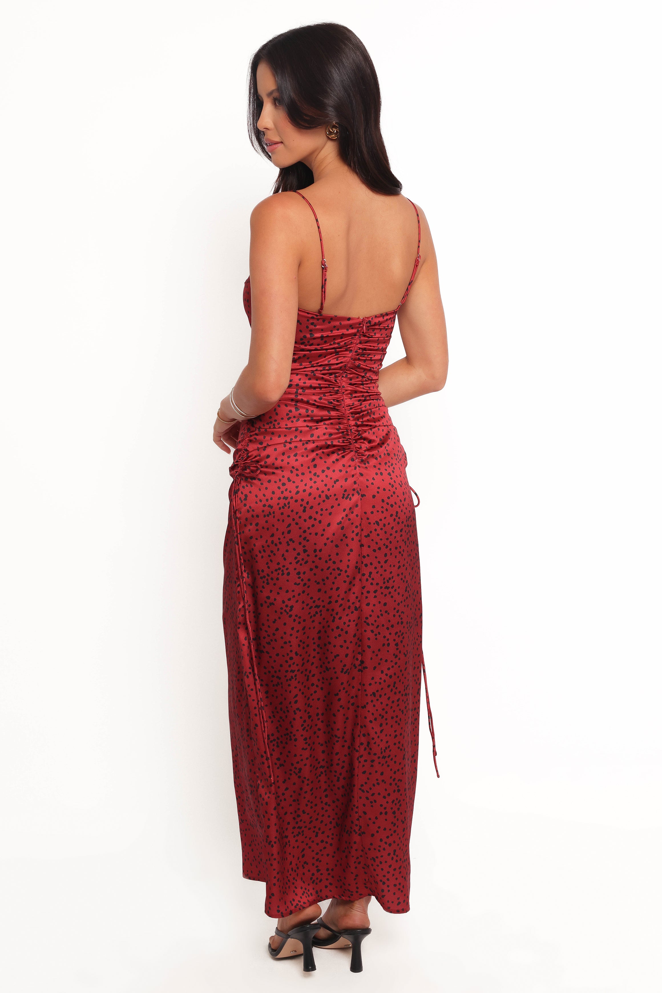 Enid Midi Dress - Flowy Red Summer Dress for Women | Elegant Casual & Party Wear | Perfect for Beach Vacations, Date Nights & Office Outings