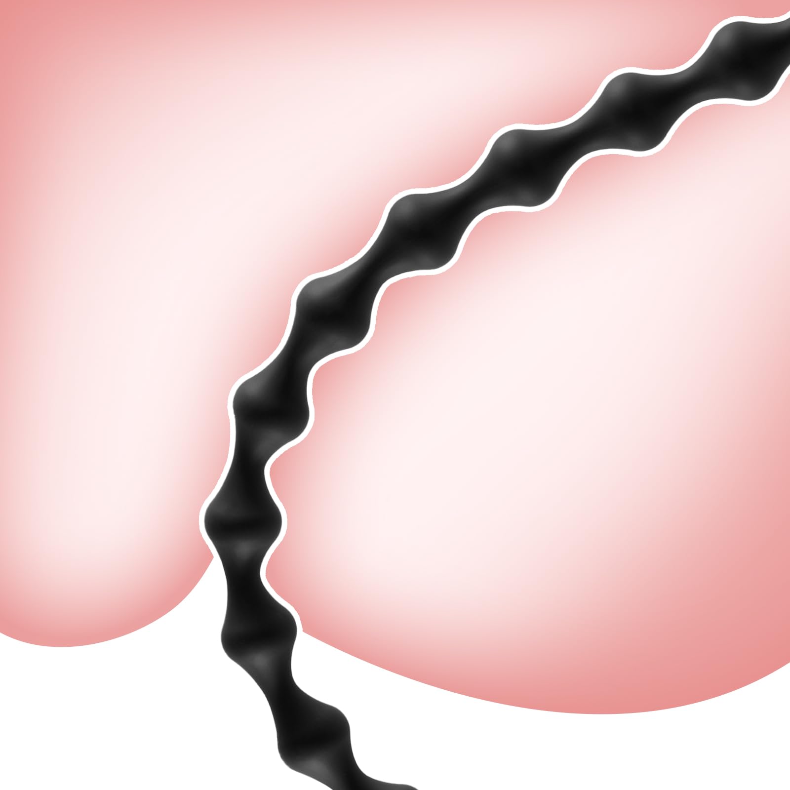 22.8 Inch Super Long Silicone Anal Beads with 15 Balls - Flexible Anal Plug Chain for Men & Women - Vaginal & Anal Dilator, Prostate Massager - Perfect for Couples Play & Solo Pleasure