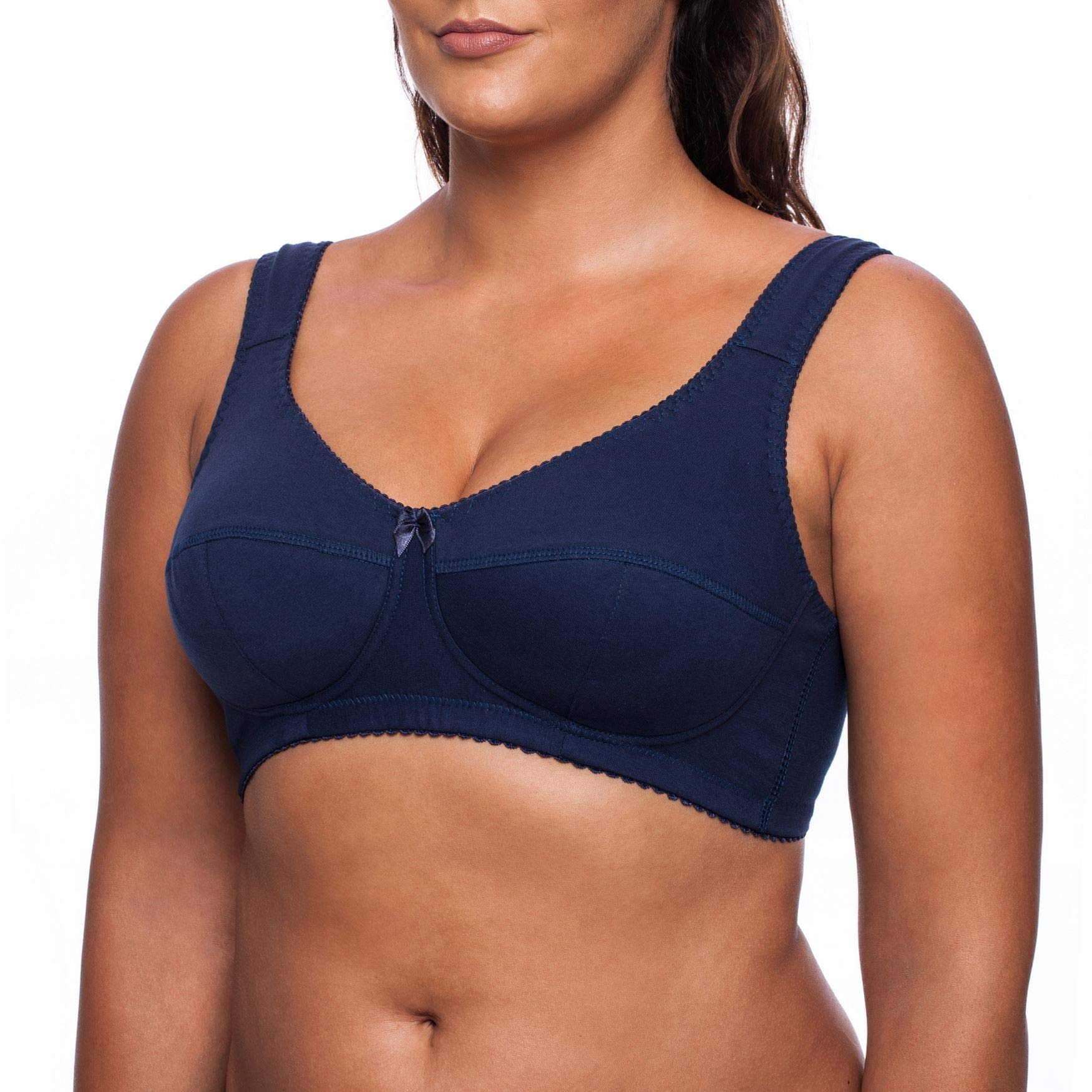 Comfortable Plus Size Wireless Sleep Bra - Soft Cotton Support for Women - Perfect for Nighttime Relaxation, Lounging & Travel