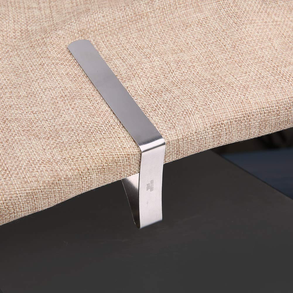 Jerliflyer 4-Pack Stainless Steel Tablecloth Clips - Heavy Duty Non-Slip Table Cloth Clamps for Outdoor Picnics, BBQs, and Party Decorations