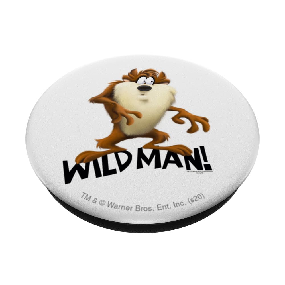 Looney Tunes Taz Wild Man PopSockets Standard PopGrip - Swappable Phone Grip & Stand for iPhone, Samsung & Smartphones - Perfect for Gaming, Selfies & Everyday Use