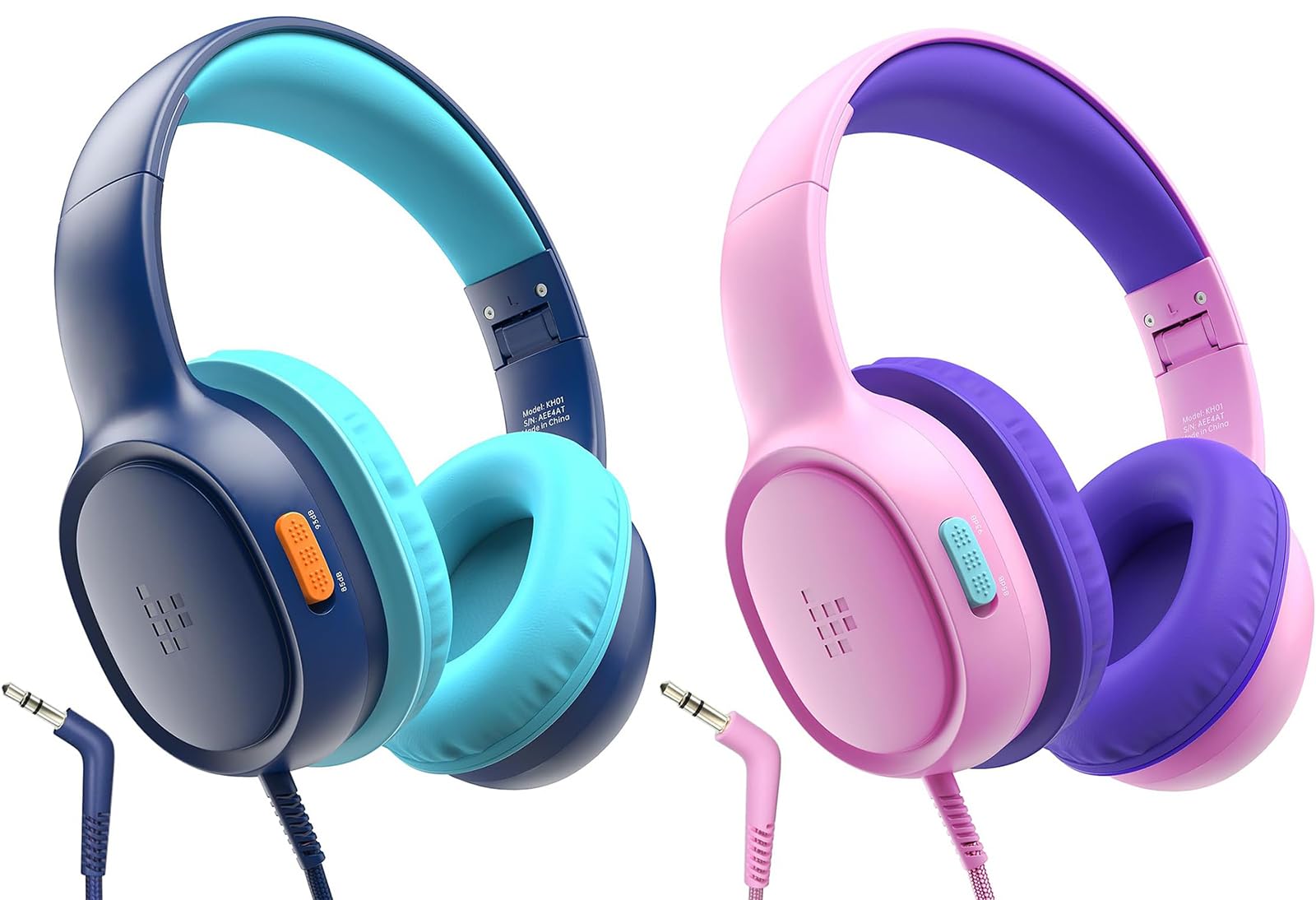 Tronsmart KH01 Kids Headphones - Foldable Over-Ear Safe Volume (85/93dB) HD Stereo Wired Headphones for Boys & Girls with 3.5mm Jack - Perfect for School, Travel, Tablets, Kindle & Online Learning