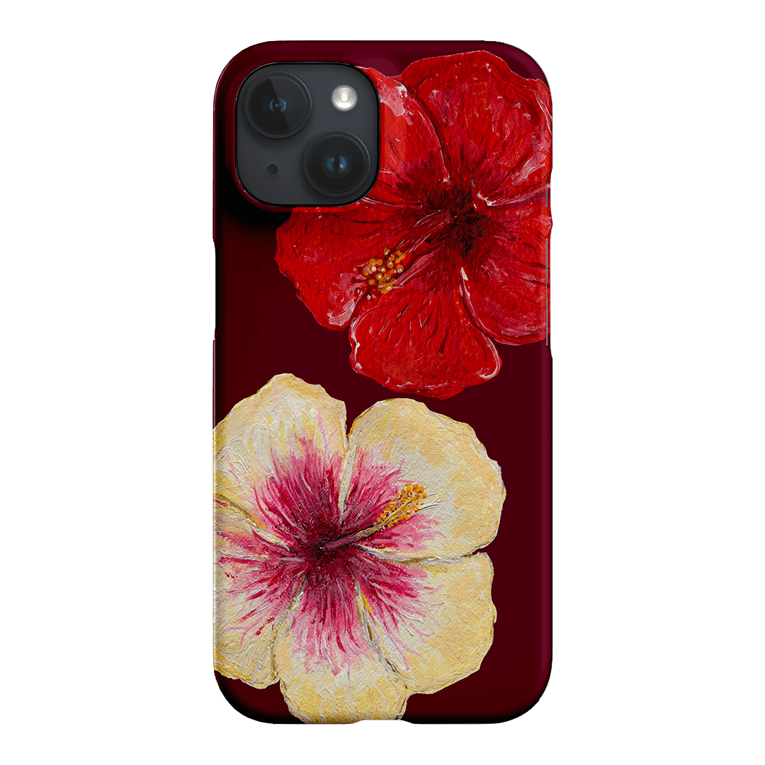 Premium Hibiscus Flower Phone Case - Durable Protective Cover for iPhone & Samsung - Tropical Floral Design for Beach, Vacation & Summer Style