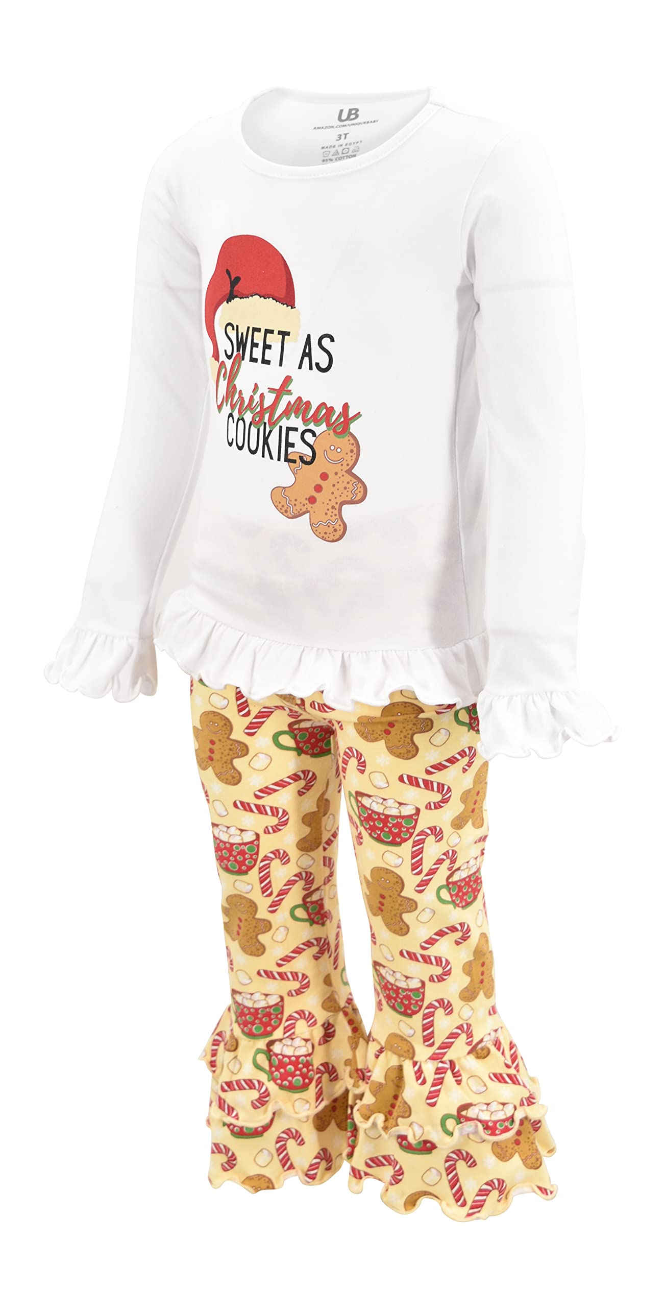 Unique Baby 2-Piece Girls Outfit - Ruffle Leggings & Long Sleeve Shirt Set for Toddlers | Playtime & Photo Shoots