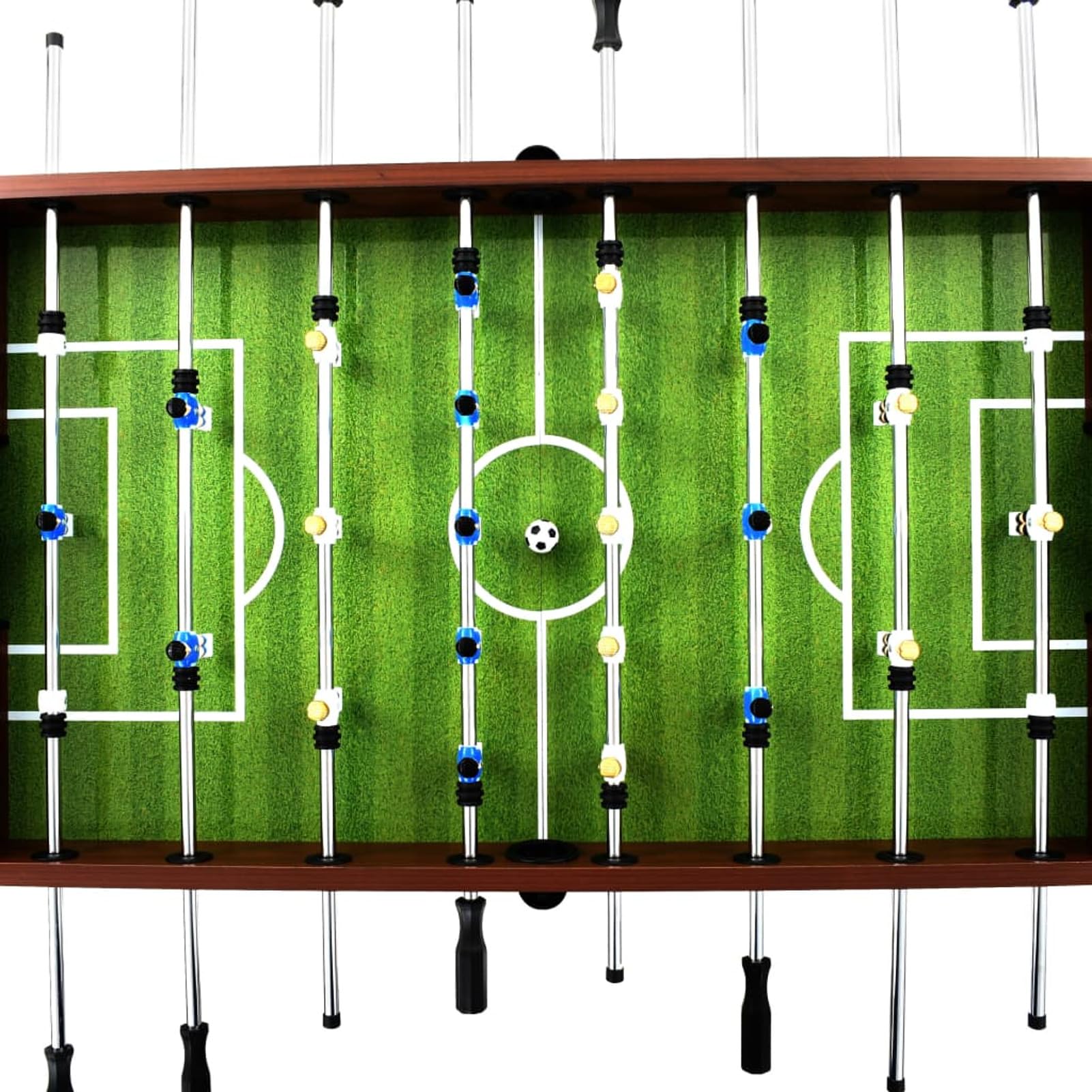 Homgoday 55-inch Steel Football Table - 140 x 74.5 x 87.5 cm Brown Multi-Purpose Table for Dining, Kitchen, Garden & Outdoor Use - Perfect for Game Rooms, Patios and Backyard Gatherings