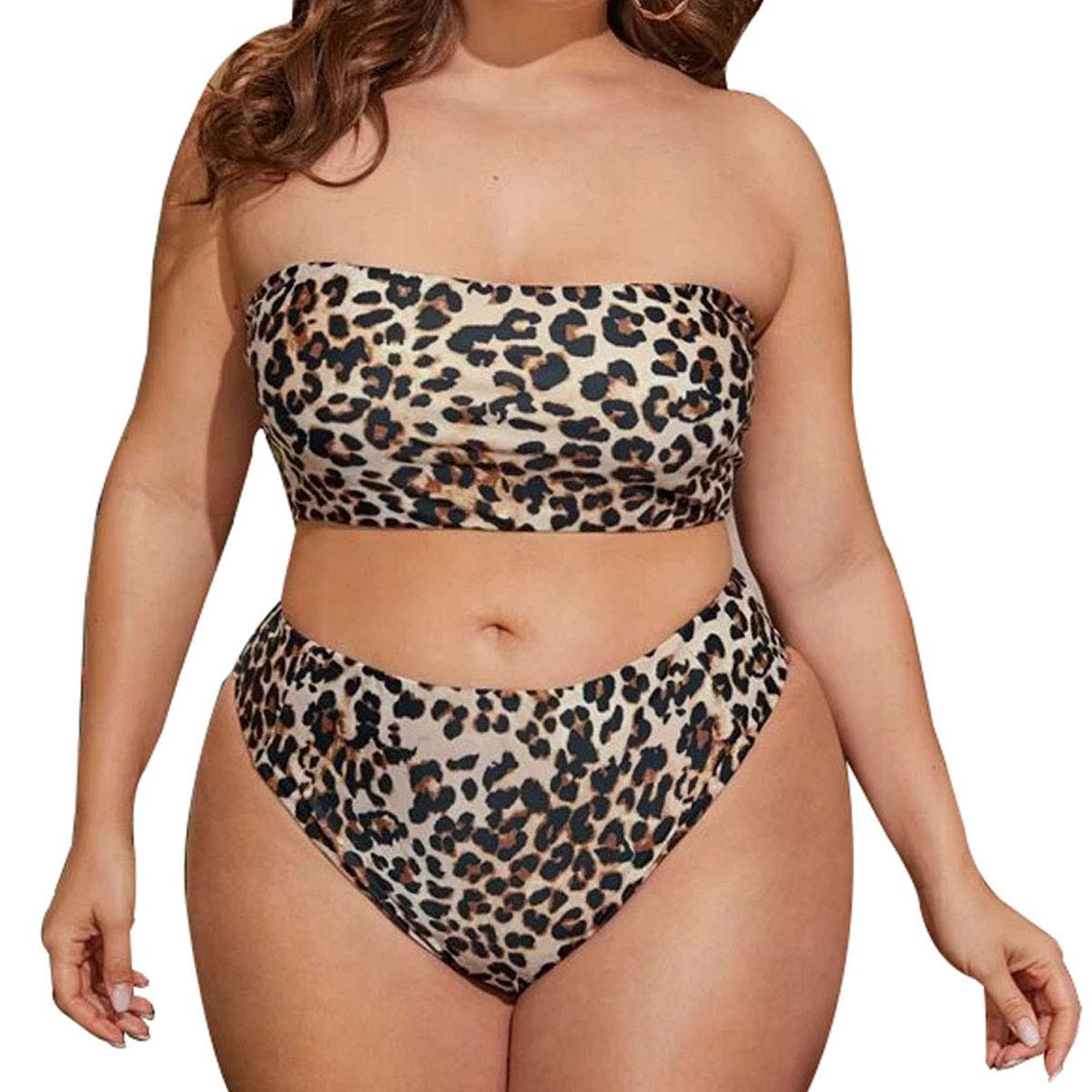 Yii ouneey Plus Size Swimsuit for Women - High Waisted Bikini Set with Tummy Control - Bathing Suit for Women - Perfect for Beach, Pool & Summer Vacation