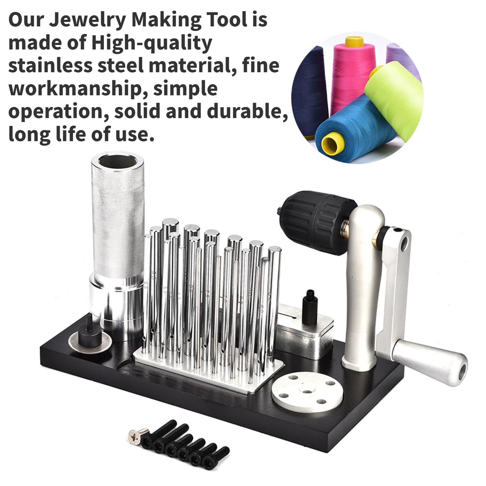 Professional Jewelry Making Tools - Stainless Steel Ring Jump Maker Kit for DIY Jewelry Crafting, Durable & Convenient for Jewelry Makers - Perfect for Necklaces, Bracelets & Earrings Design