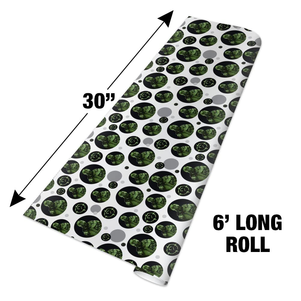 The Riddler Headshot Gift Wrap Wrapping Paper Roll - Premium DC Comics Batman Villain Design for Birthday, Christmas & Party Presents - Perfect for Comic Book Fans & Collectors