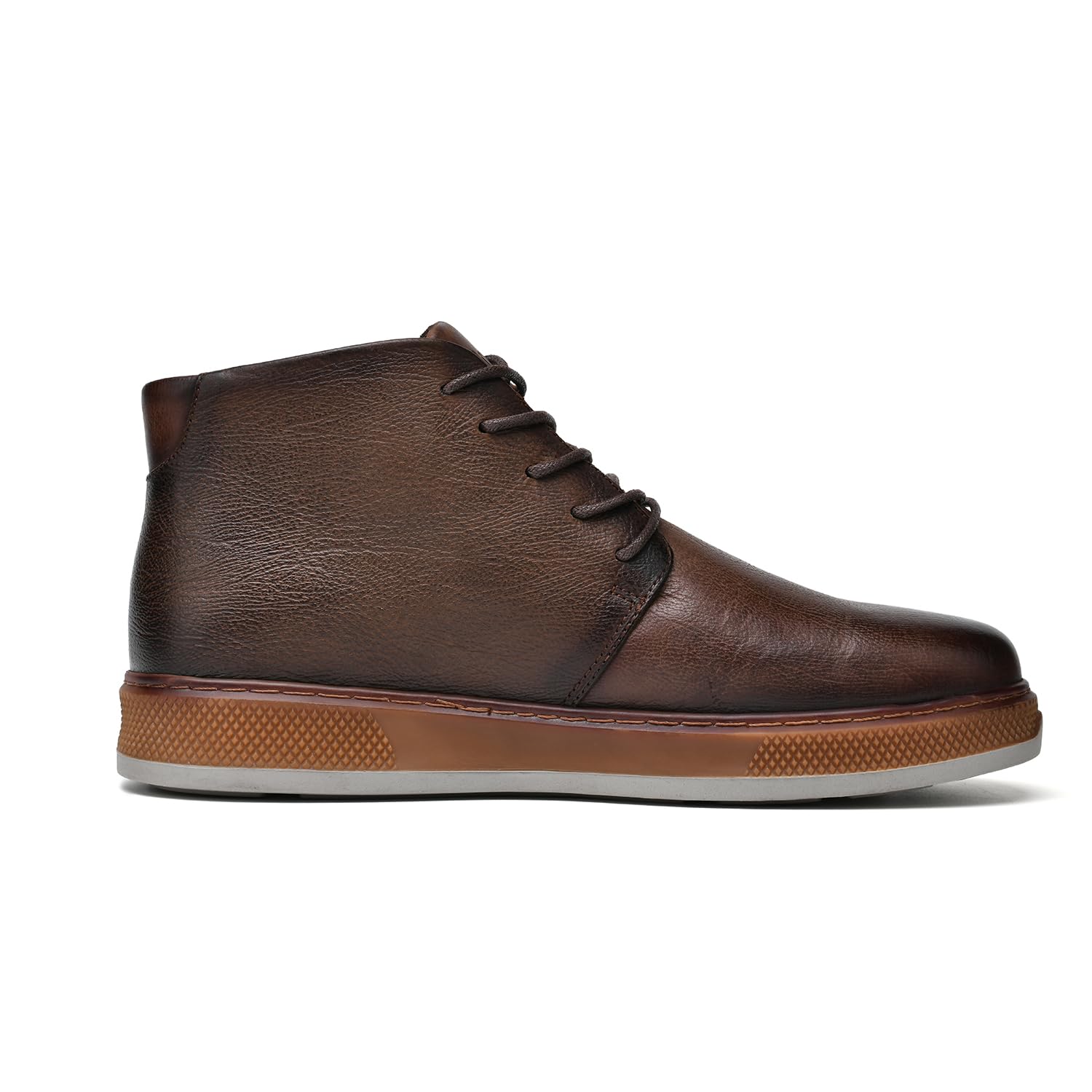 Men's Chukka Boots - Casual Ankle Boots for Motorcycle & Combat | Black Leather Boots for Everyday Wear & Outdoor Adventures