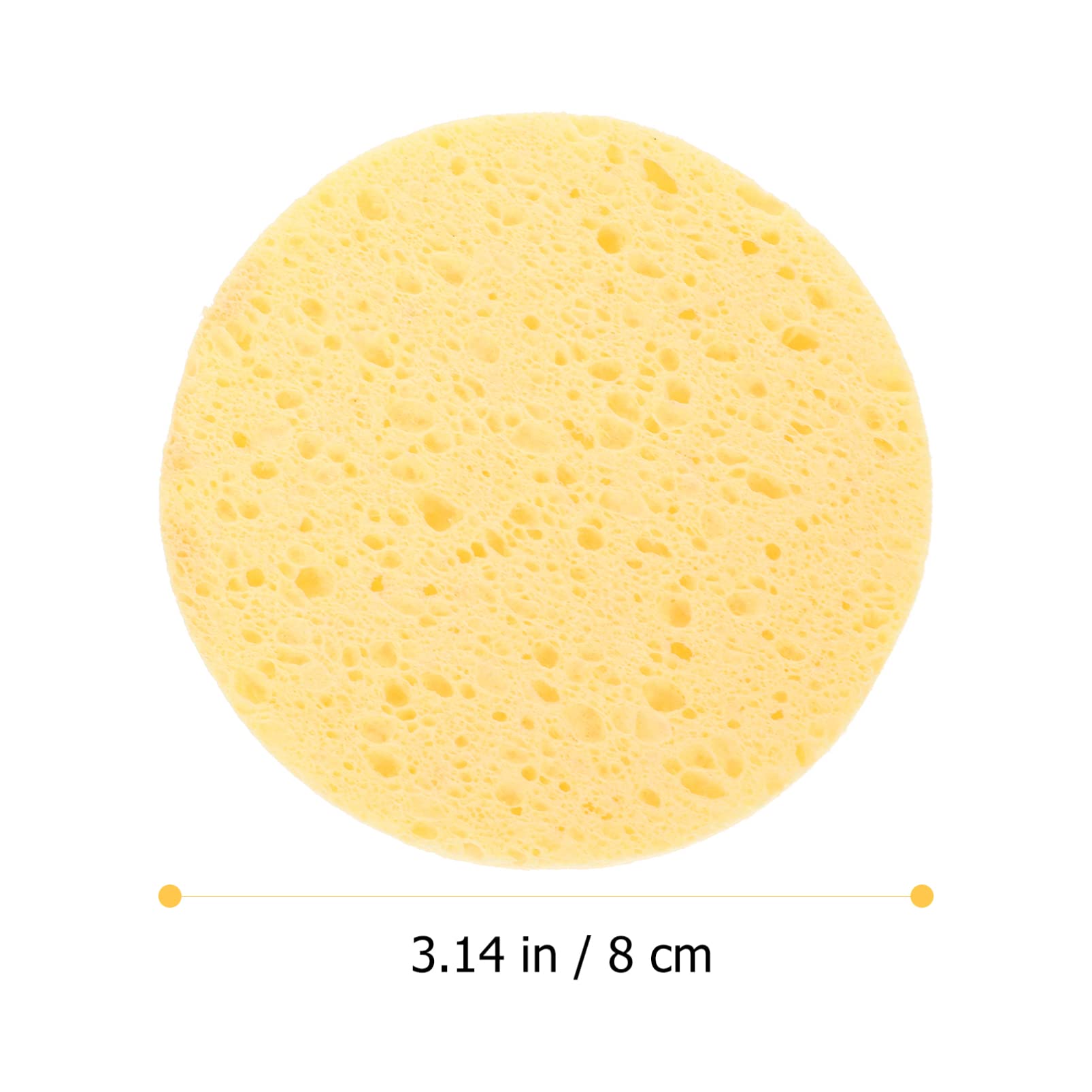 KALLORY 10-Pack Natural Wood Pulp Cotton Facial Cleansing Sponges - Gentle Exfoliating & Makeup Remover Pads for Estheticians & Daily Skincare Routine | Soft Cosmetic Sponges for Face Wash & Deep Cleansing
