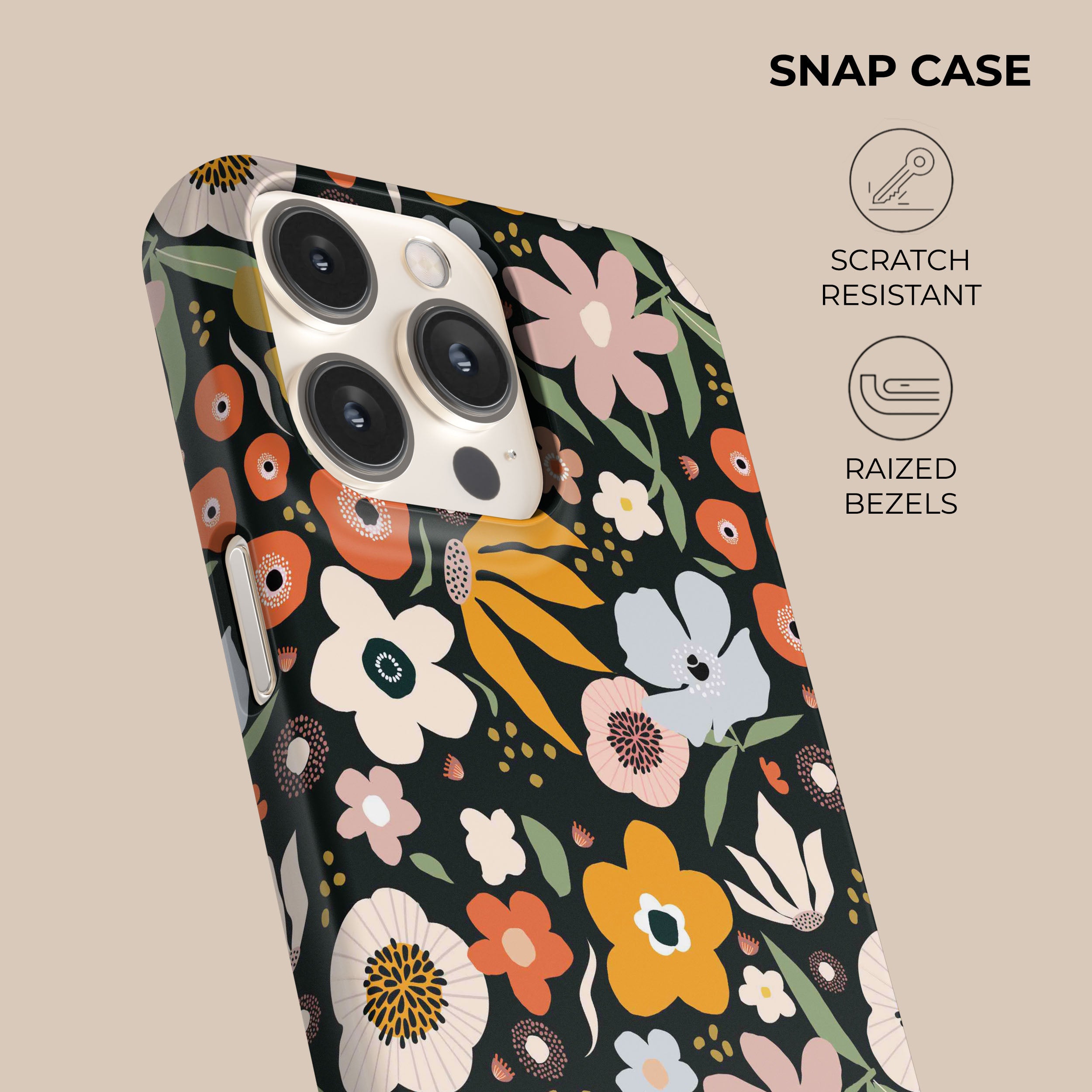Vibrant Multi-Color Floral Bouquet Phone Case - Trendy Protective Cover for iPhone & Samsung Galaxy (Perfect Gift for Women, Birthday, Valentine's Day)