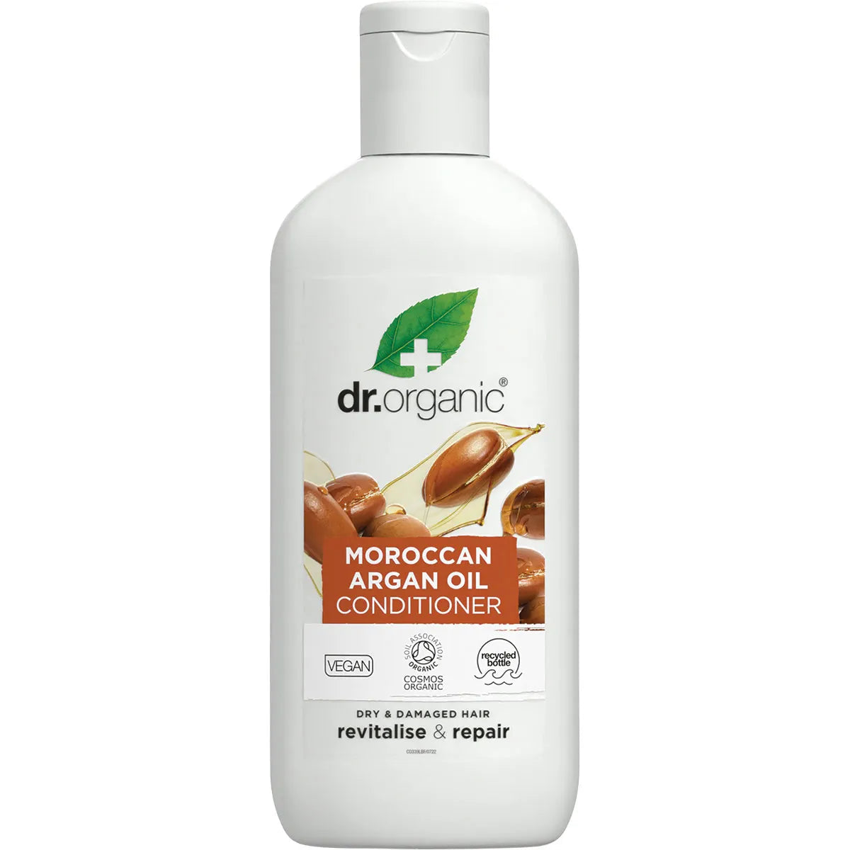 Dr Organic Conditioner with Moroccan Argan Oil - Hydrating & Repairing Hair Treatment for Dry, Damaged Hair - Perfect for Daily Use & Salon-Quality Results at Home