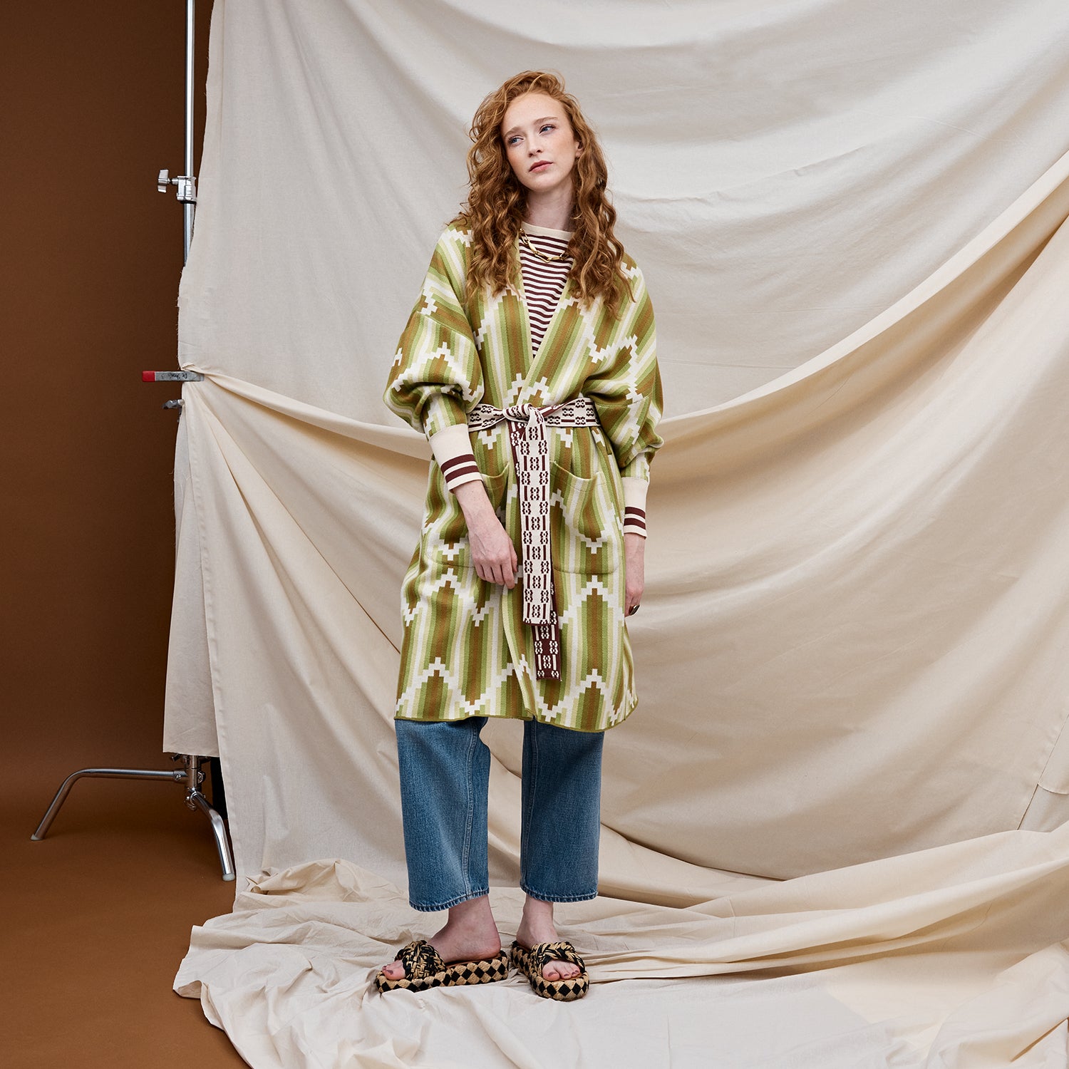Luxury Nisha Jacquard Robe for Women - Elegant Floral Kimono Robe with Pockets - Perfect for Spa, Bridal Shower & Loungewear