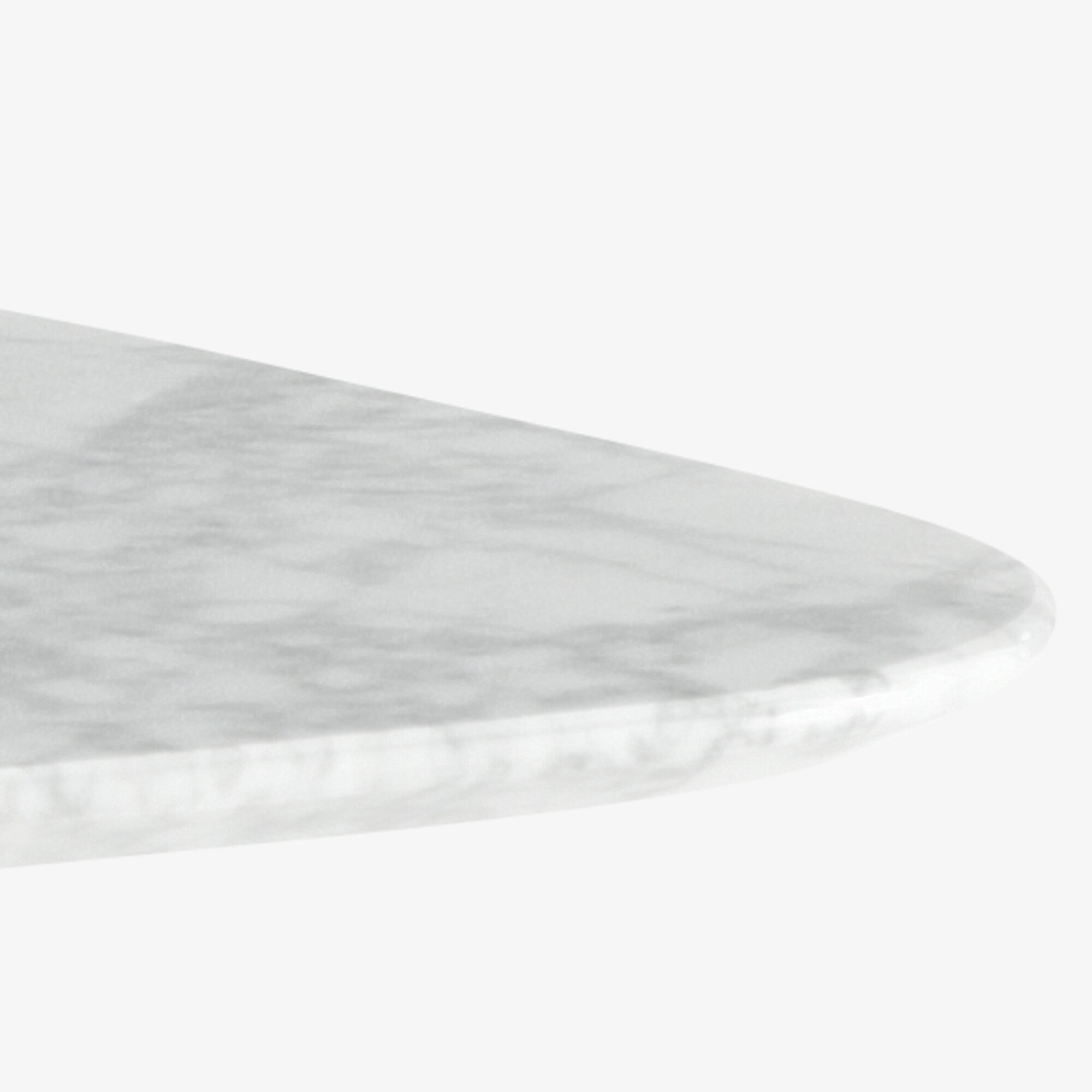 Alster Modern Low Coffee Table with White Marble Top & Lacquered Wood Base - Perfect for Living Room, Lounge, and Office Decor