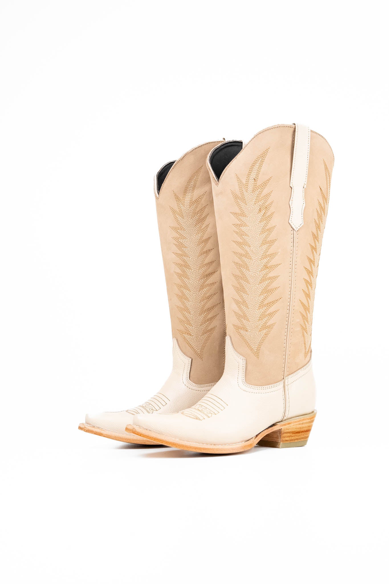 Sierra Midi Wide Calf Snip Toe Cowgirl Boots for Women - Comfortable Western Riding Boots for Country Dancing, Rodeo & Everyday Wear