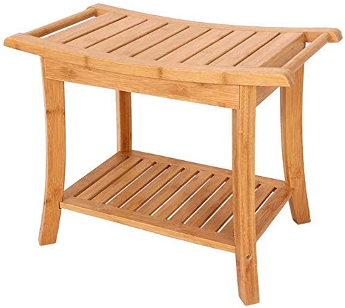 DMZXF Non-Slip Bath Stool with Handrail - Shower Bench for Elderly & Disabled, Bathtub Seat with Anti-Slip Feet - Perfect for Safe Bathing & Showering in Bathroom