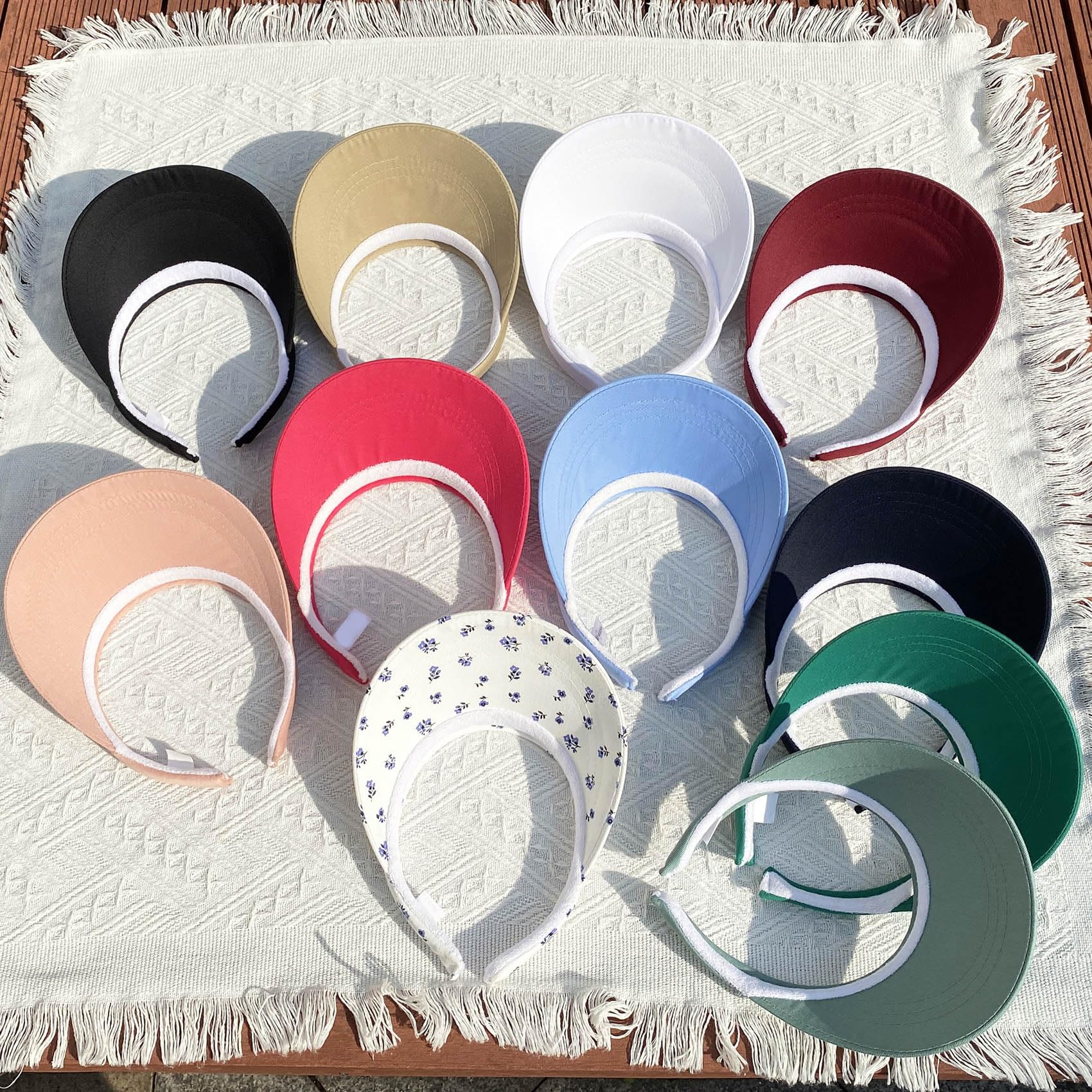 Women's Wide Brim Sun Visor Hat - Adjustable Clip On Summer Beach Visor for Outdoor Sports, Golf & Travel - UV Protection Sun Hat for Women & Men