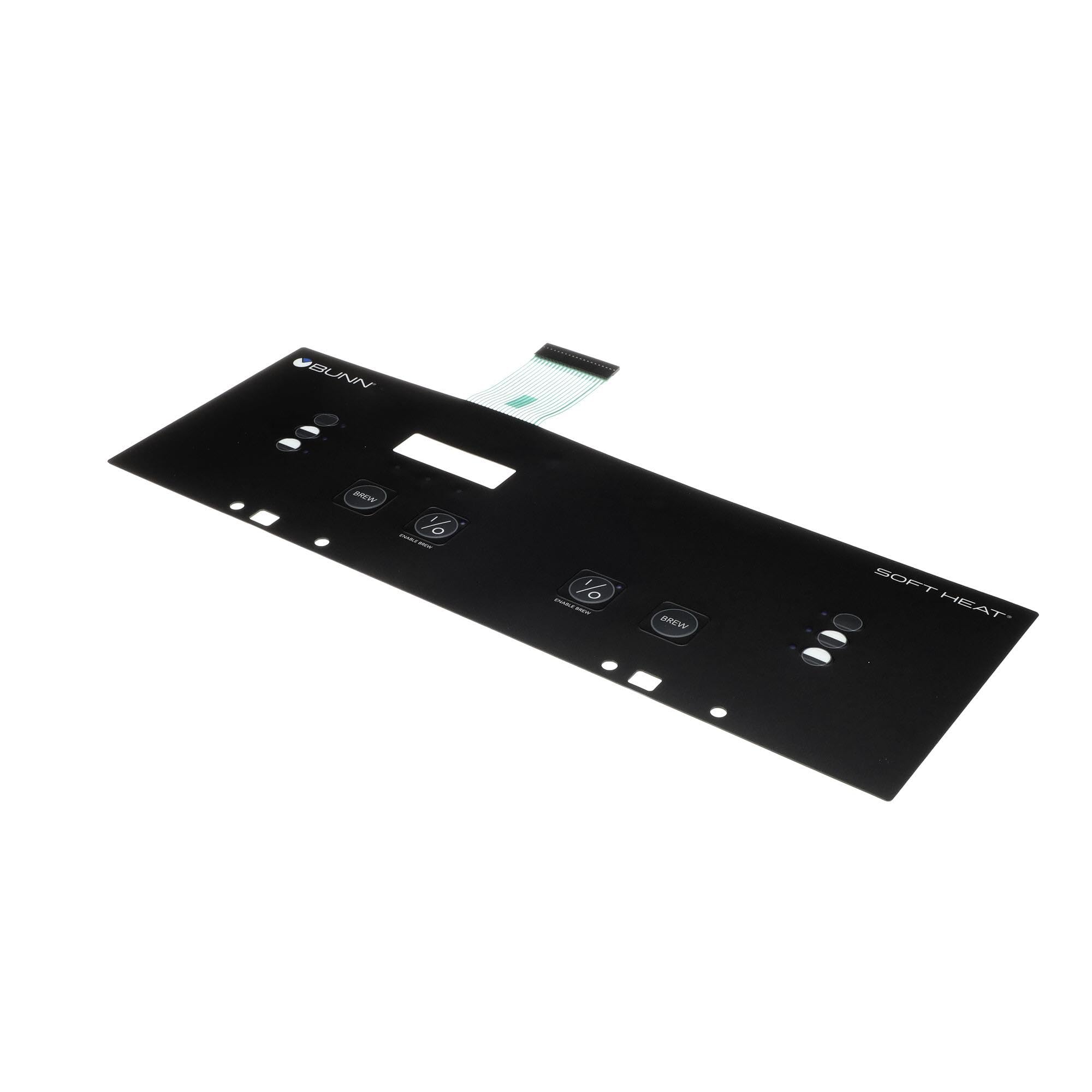 Bunn 29974.0006 Dual Switch Membrane Replacement Part for Commercial Coffee Brewers - Perfect for Bunn Coffee Machines in Restaurants, Offices and Cafes