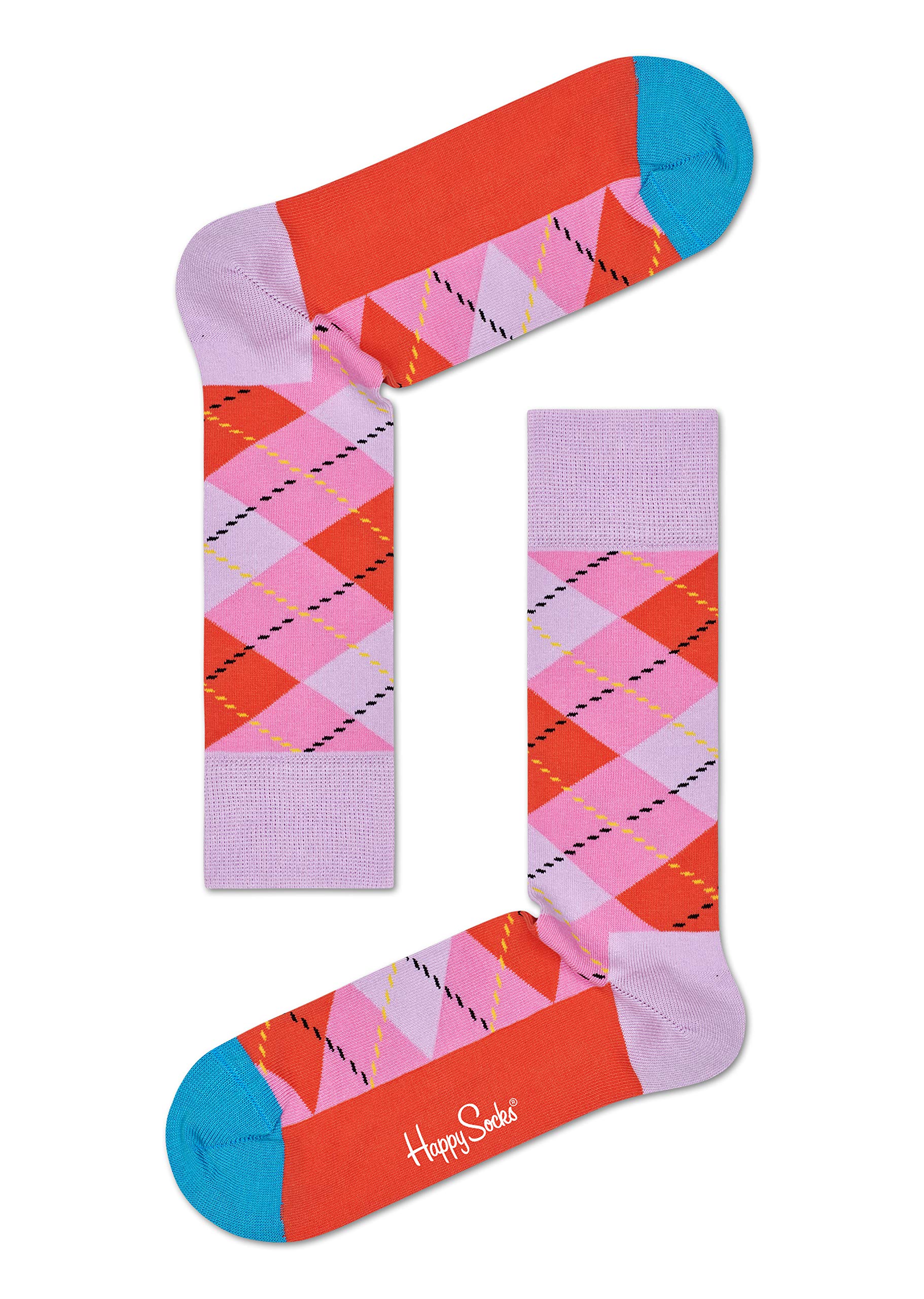 Happy Socks for Men - 1 Pack Durable Unisex Combed Cotton Crew Socks - Perfect for Casual Wear, Work & Everyday Comfort