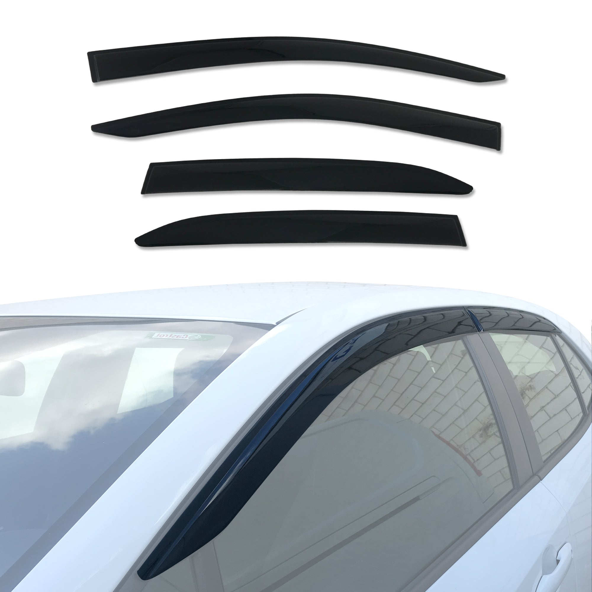 Premium Weather Shields for Toyota Corolla Hatchback 2018-2023 | Durable Rain Guards & Window Deflectors | Perfect for All-Weather Protection & Enhanced Style