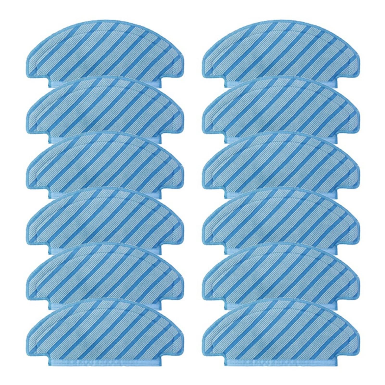 10 Pack Washable Mop Pads for ECOVACS DEEBOT T8/T9 Series Robot Vacuums - Reusable Microfiber Cleaning Cloths for Hardwood Floors & Tile Cleaning - Compatible with OZMO T8 Max, T8 AIVI, T9 MAX Models - Perfect for Daily Mopping & Deep Cleaning