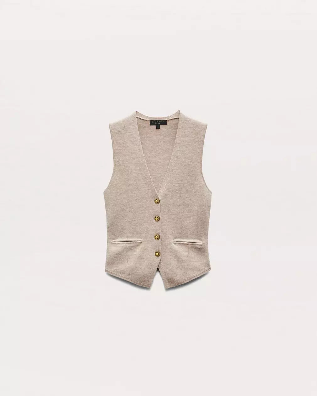 Ella Merino Wool Blend Sweater Vest for Women - Dark Taupe Knit Sleeveless Pullover | Perfect for Layering, Office Wear & Fall Fashion
