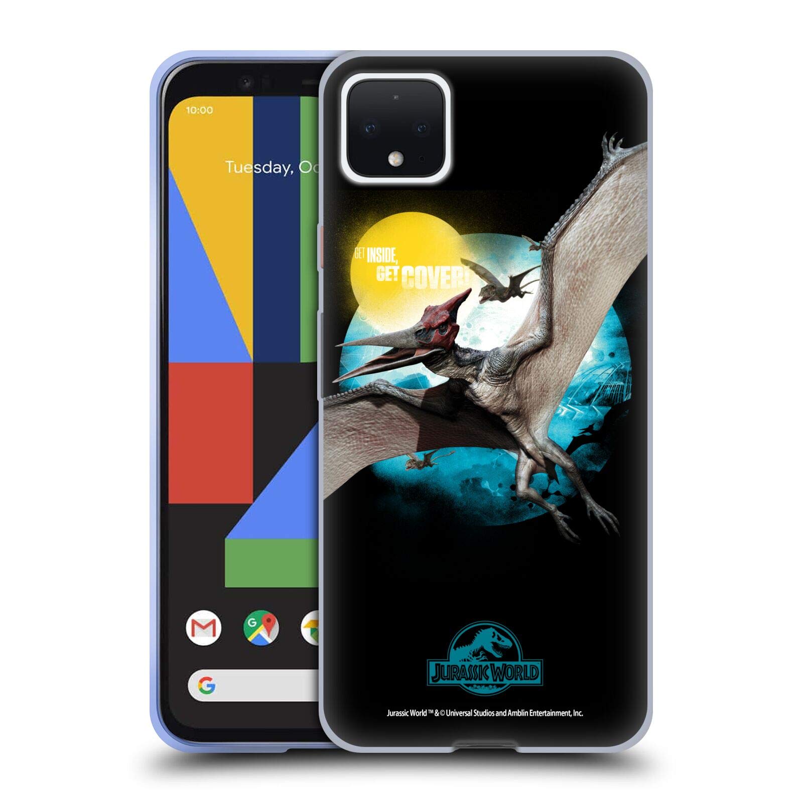 Jurassic World Pteranodon Case for Google Pixel 4 XL - Durable Gel Cover for Daily Use