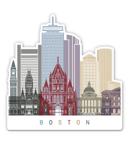 Squiddy Boston Vinyl Sticker Decal - 3