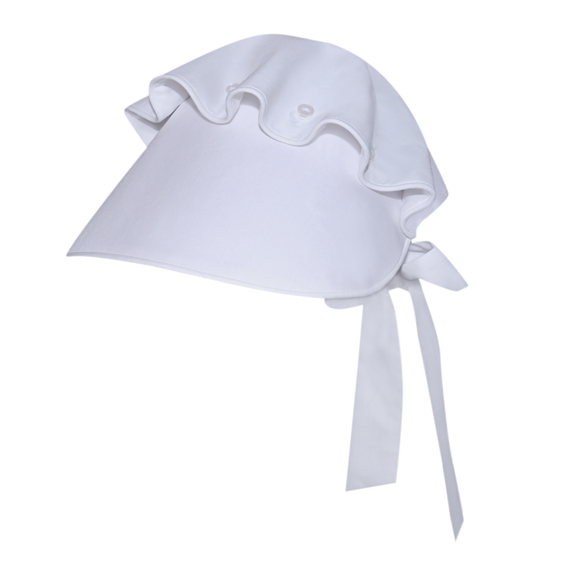 Baby Sun Hat with Wide Brim - UPF 50+ UV Protection White Bonnet for Infants & Toddlers - Perfect for Beach, Park, and Outdoor Summer Activities