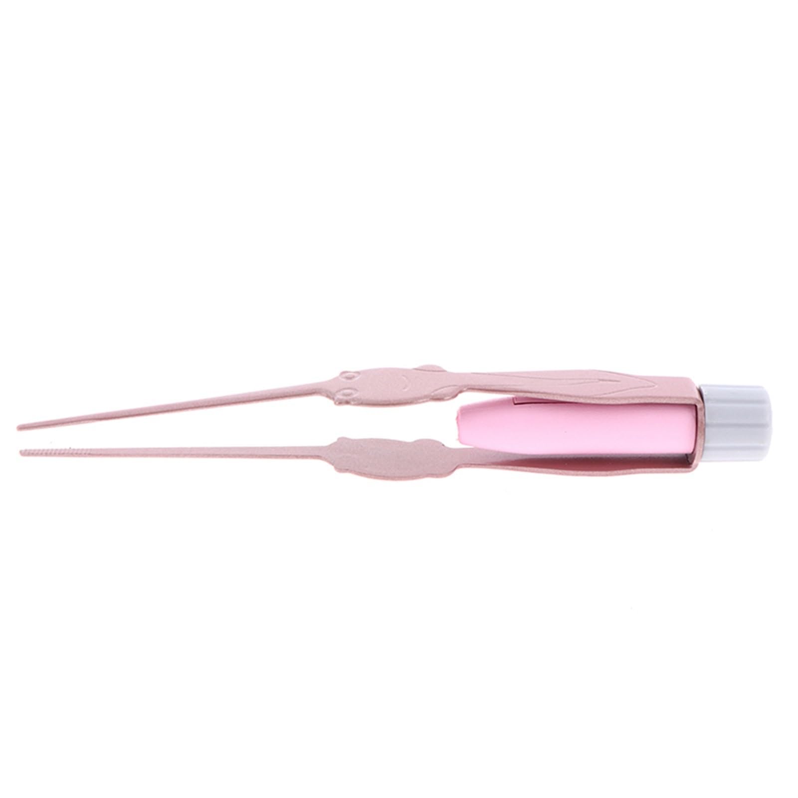 Professional Stainless Steel Slant Tip Tweezers for Eyebrows, Eyelashes & Hair Removal - Pink Makeup Tool for Precise Grooming - Perfect for Salon, Home Use & Travel Beauty Kit