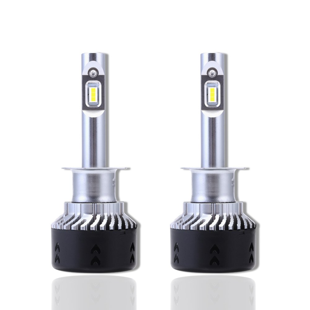 Novsight H1 LED Bulbs 60W 10000LM 6000K Cool White - 2 Pack High Brightness Automotive Replacement Lights for Cars, Trucks, SUVs - Perfect for Night Driving and Foggy Conditions