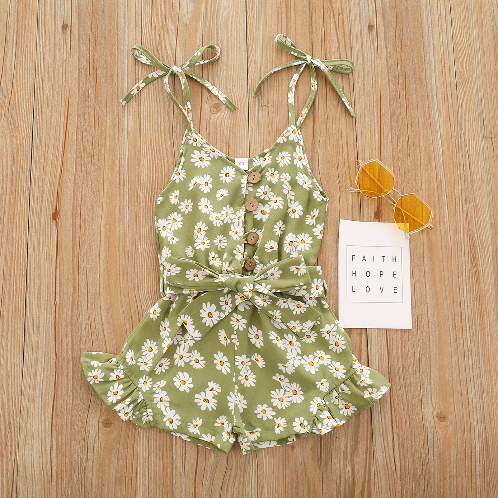 Adorable Baby Girl Summer Halter Romper Outfit - 6 Months to 5 Years | Perfect for Beach, Playdates & Family Photos