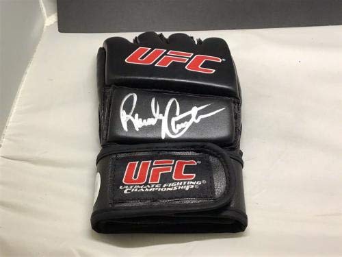 Randy Couture Signed UFC Gloves with JSA COA - Authentic Autographed MMA Collectible for Fans, Display & Memorabilia Collection