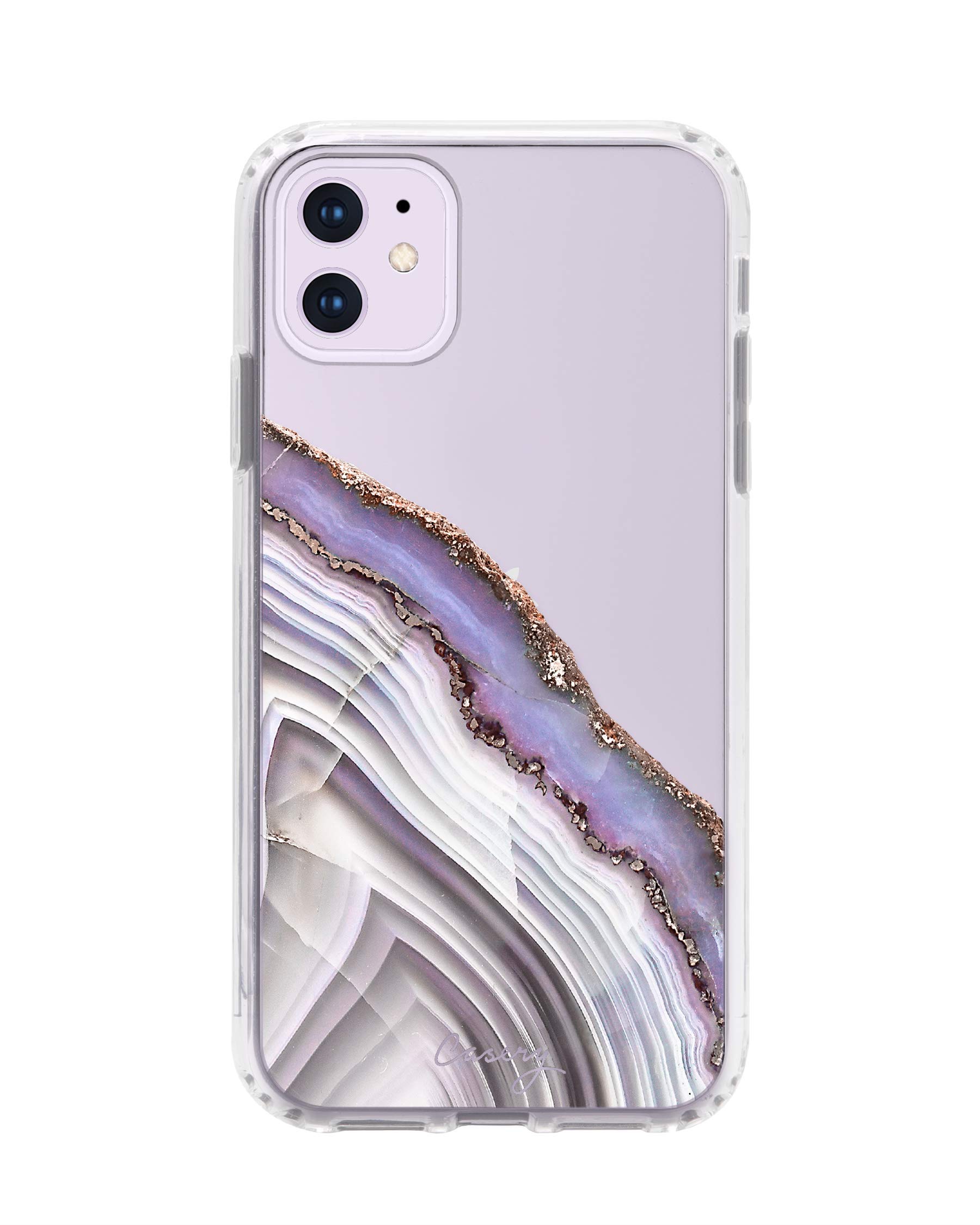 Casery Light Purple Agate iPhone 11 Case - Slim Protective Cover with Durable Shock Absorption for iPhone 11 (Model 11H-0266) | Perfect for Everyday Use, Work & Travel