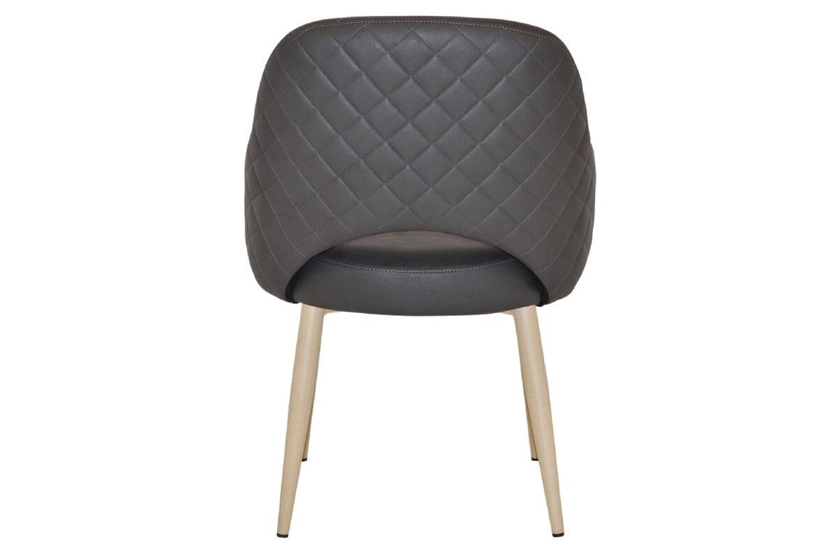 EZ Hospitality Cairo Indoor Armchair with Sturdy Metal Base & Birch Wood Legs - Perfect for Living Room, Office, or Waiting Area