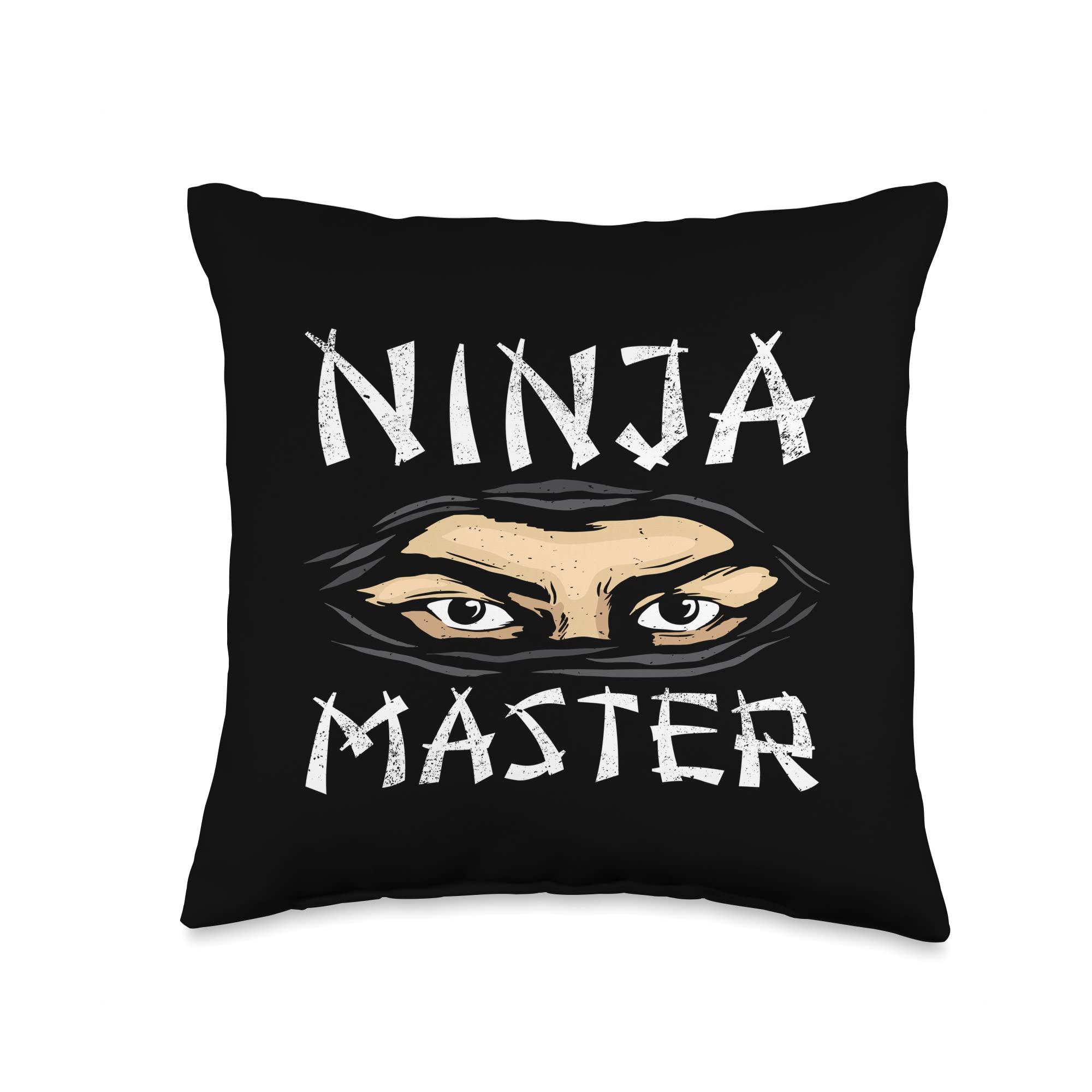 Ninja Master Throw Pillow - Soft Decorative Cushion for Sofa, Bed & Home Decor | Perfect for Anime Fans & Japanese Culture Enthusiasts